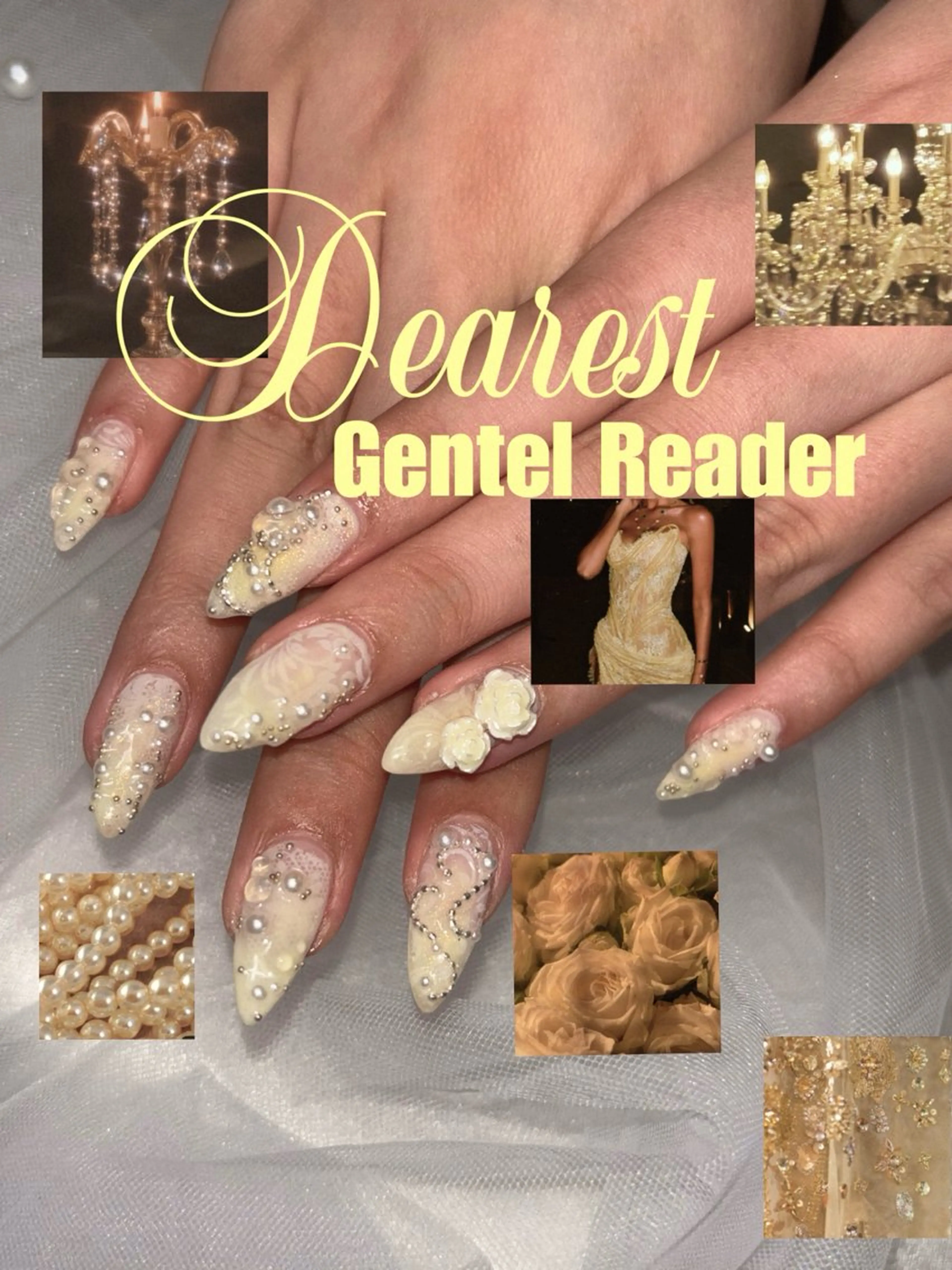 ネイル レース ハンドネイル THE BALM Rosagasのネイルデザイン