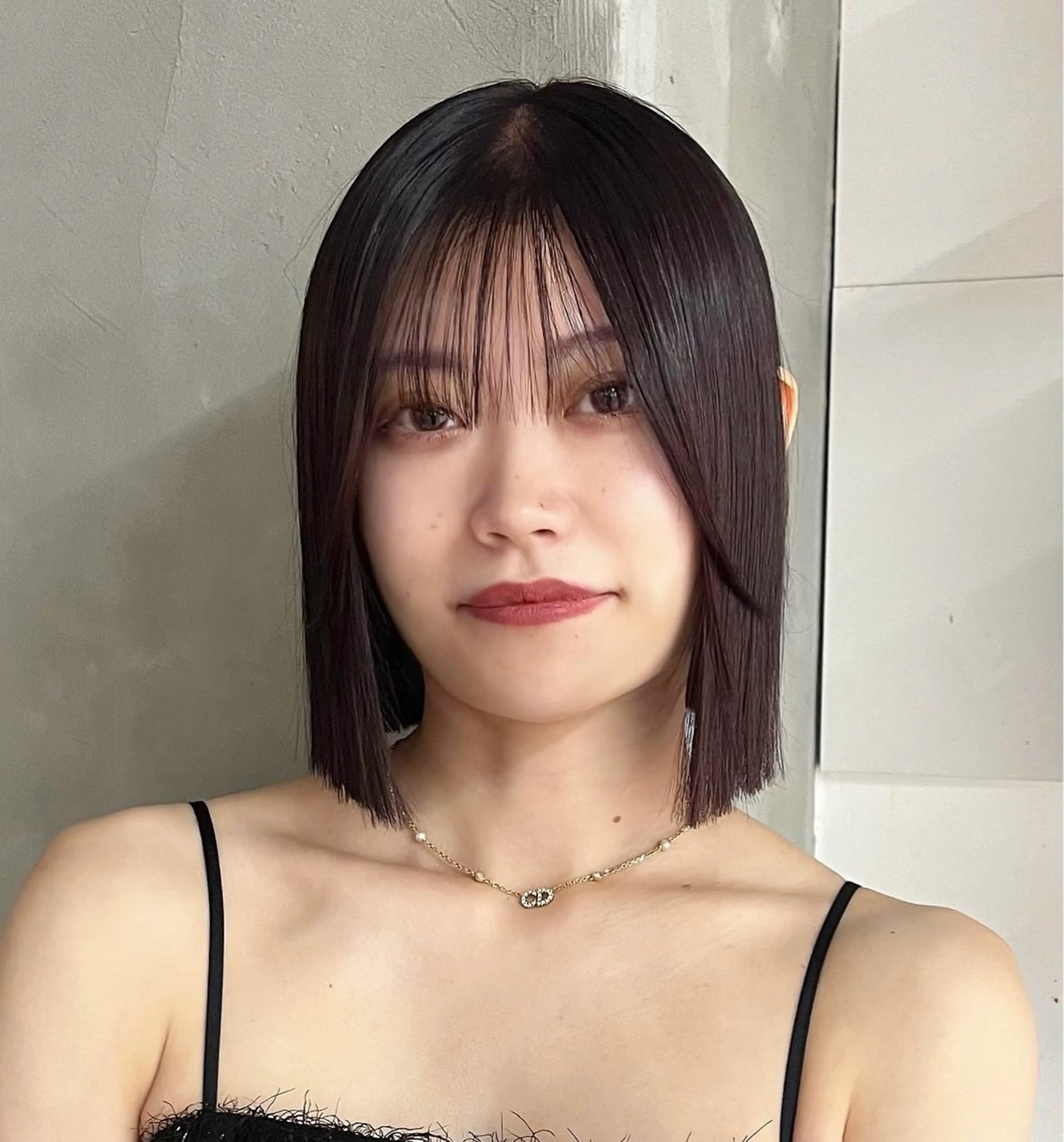 ミディアム カラー 阿部 瑠斗のヘアスタイル