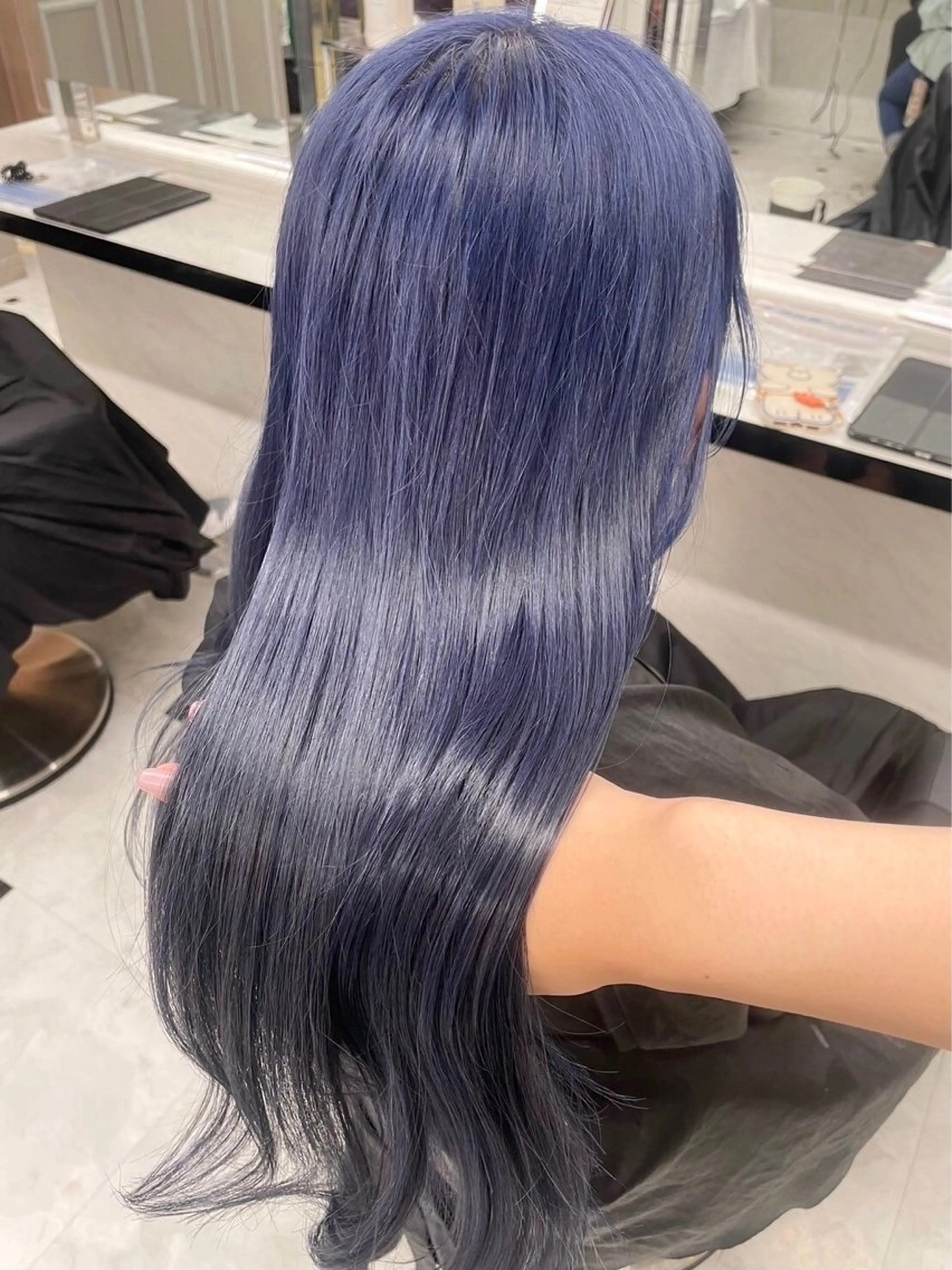 ロング カラー ブルーカラー ラベンダーカラー ヘアカラー ニュアンスカラー/ 🫧レミ(坊主)のヘアスタイル