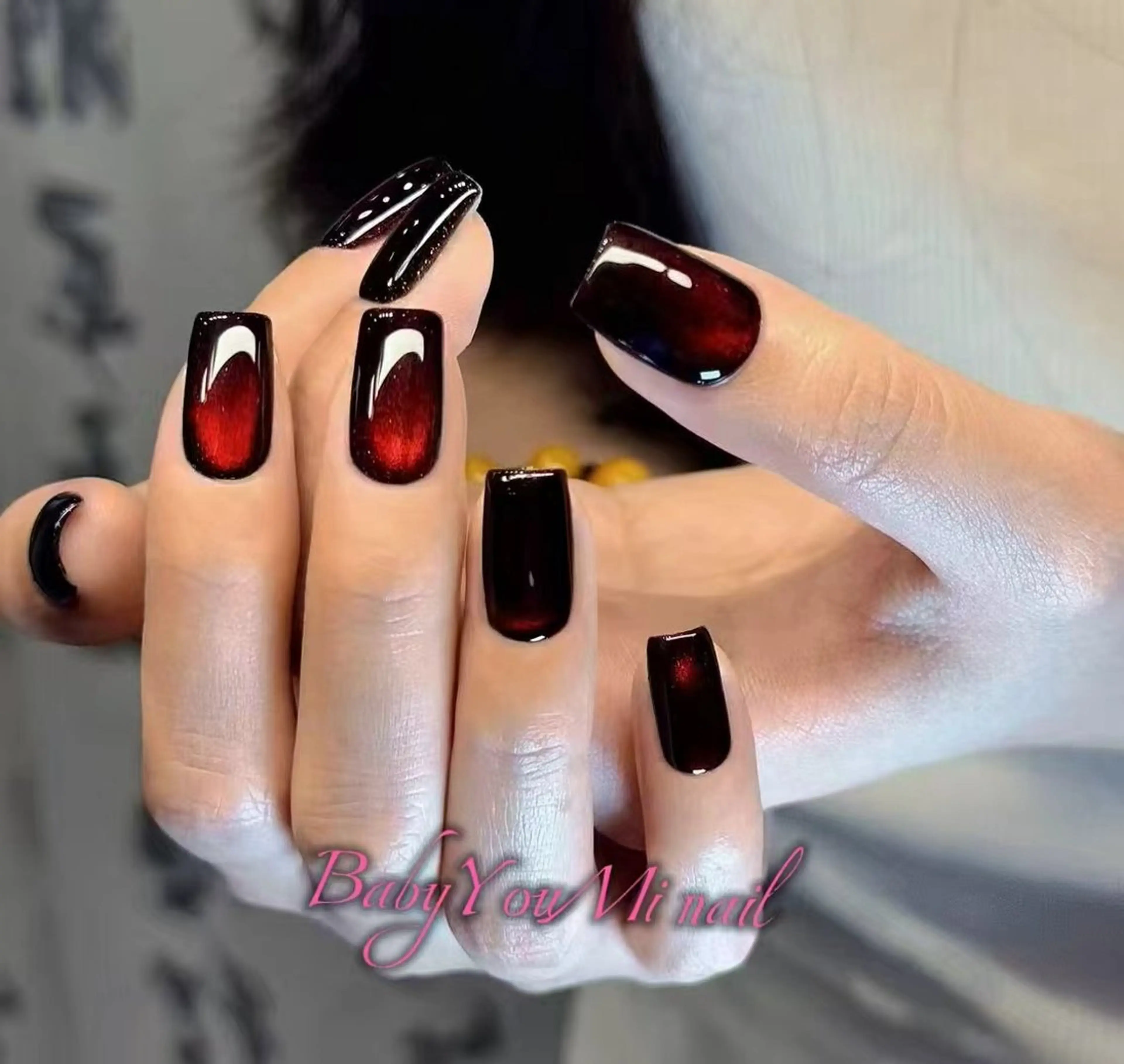 ネイル オーロラネイル フラワーネイル フットネイル フレンチネイル ジェルネイル ハンドネイル BabyYouMi nailのネイルデザイン