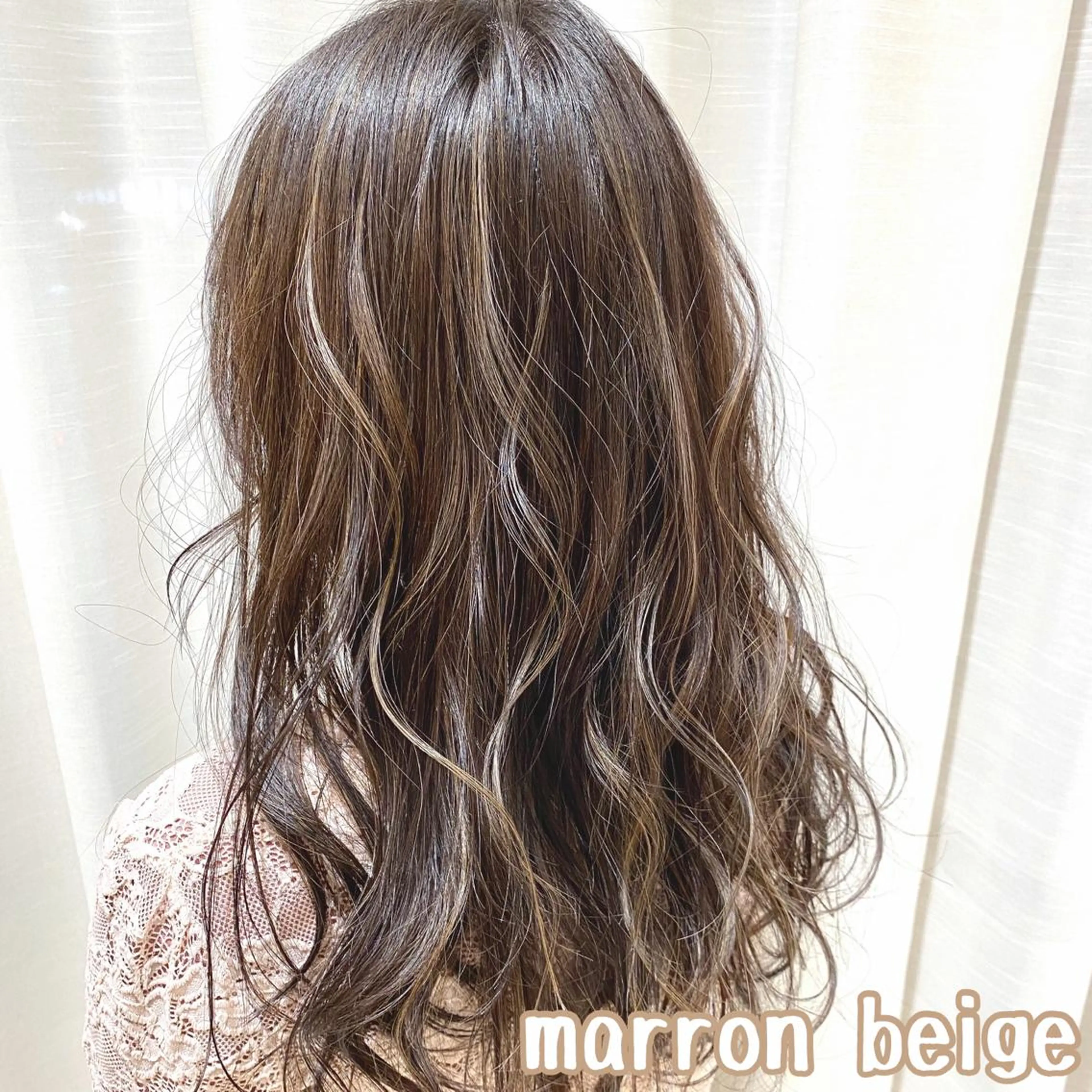 ロング カラー ベージュカラー ブリーチ ブリーチなしカラー 横山 直輝のヘアスタイル