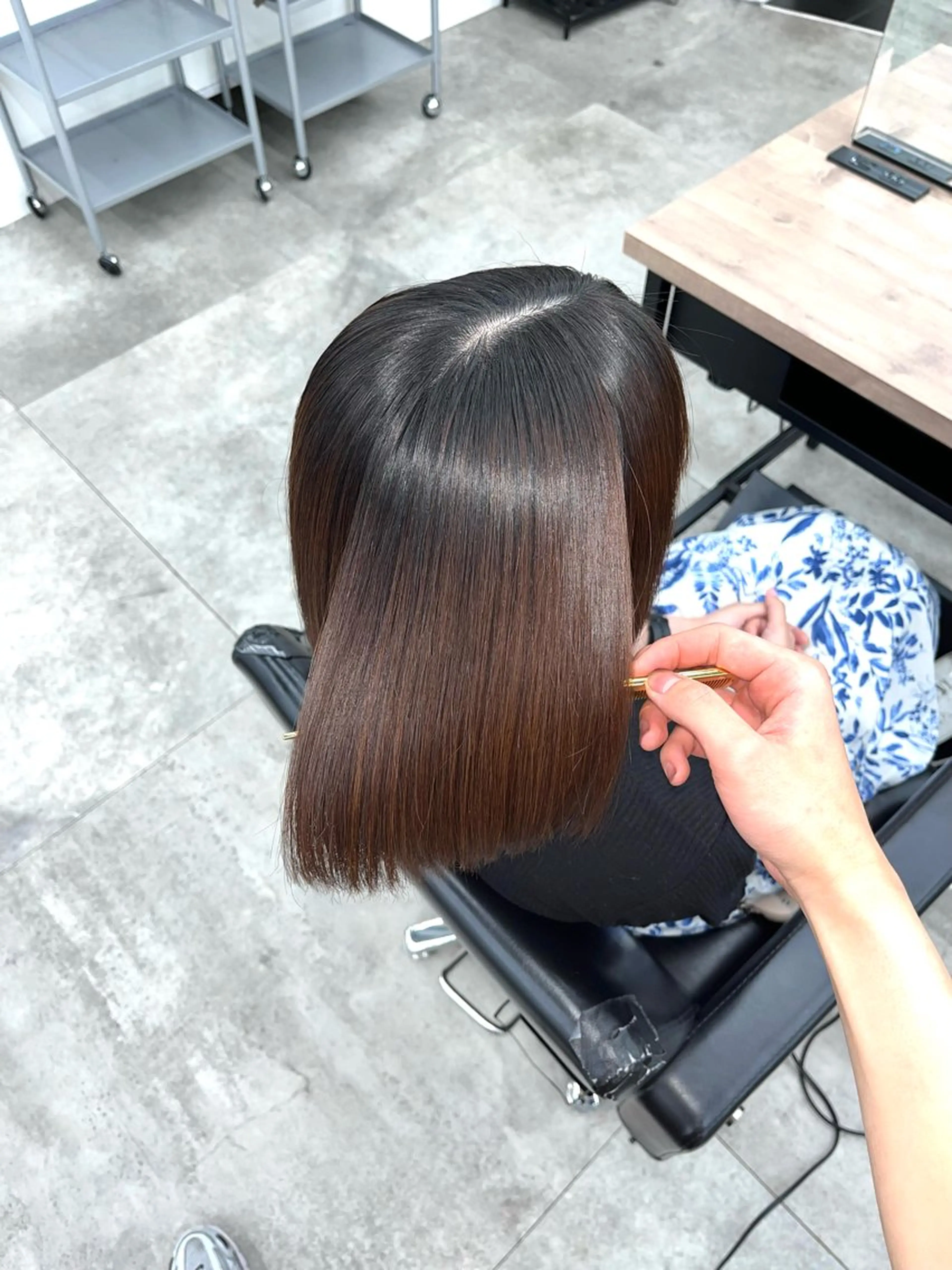 ショート 縮毛矯正 髪質改善/艶髪特化 /透明感✨️こうめいのヘアスタイル