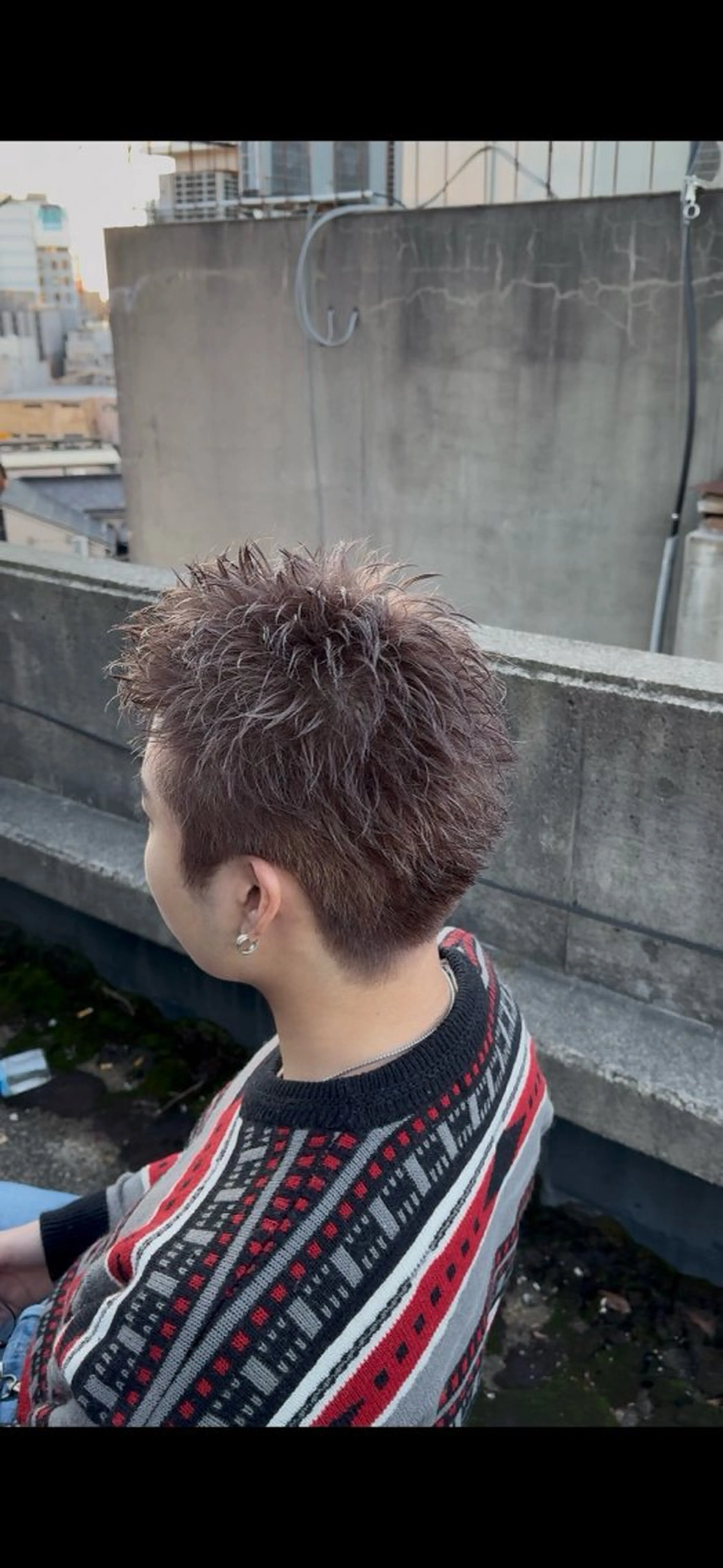 ショート メンズ カット ヘアカラー 永井 皓大のヘアスタイル