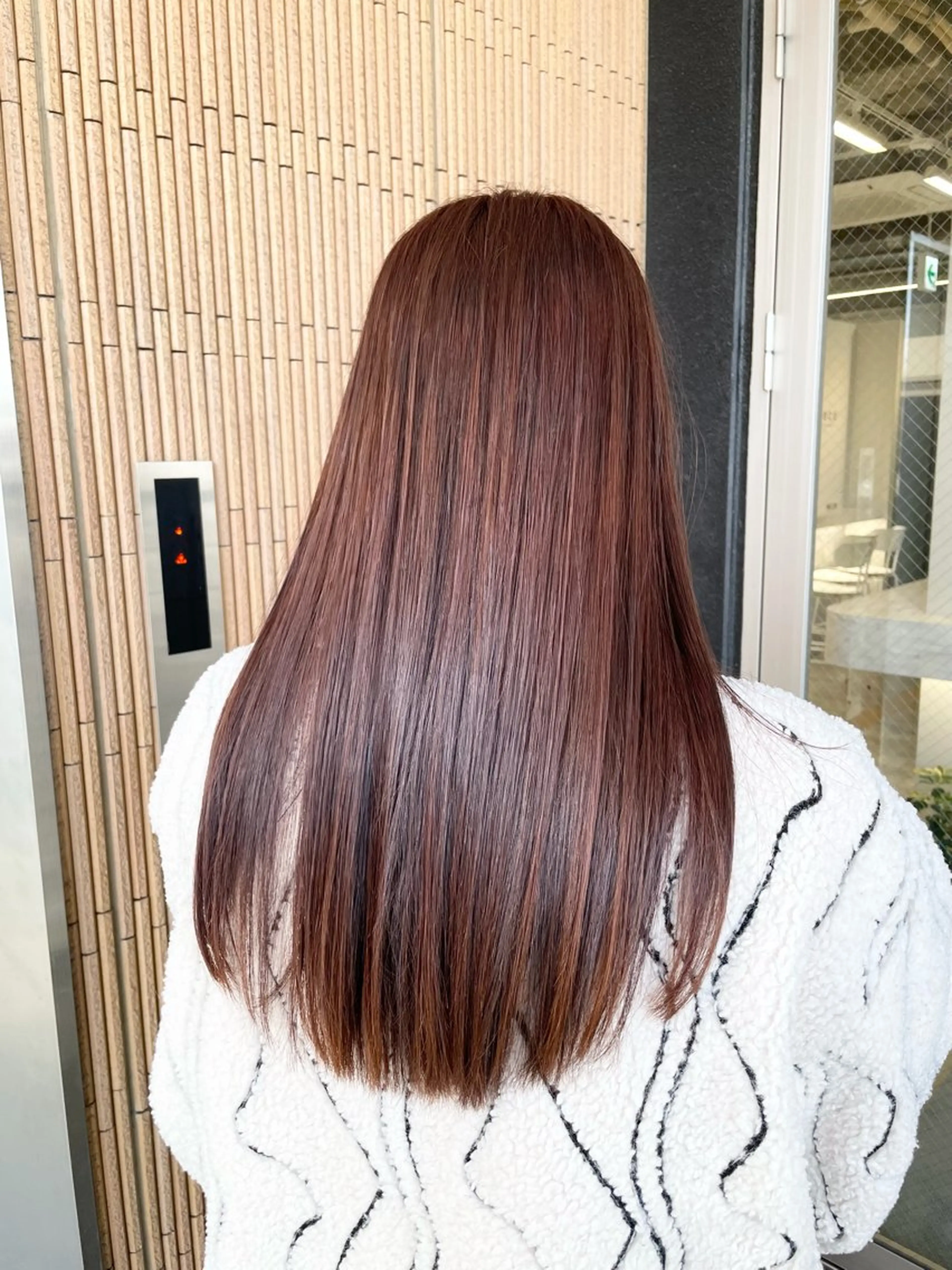 ロング 縮毛矯正 トリートメント 濱田 瑠奈のヘアスタイル