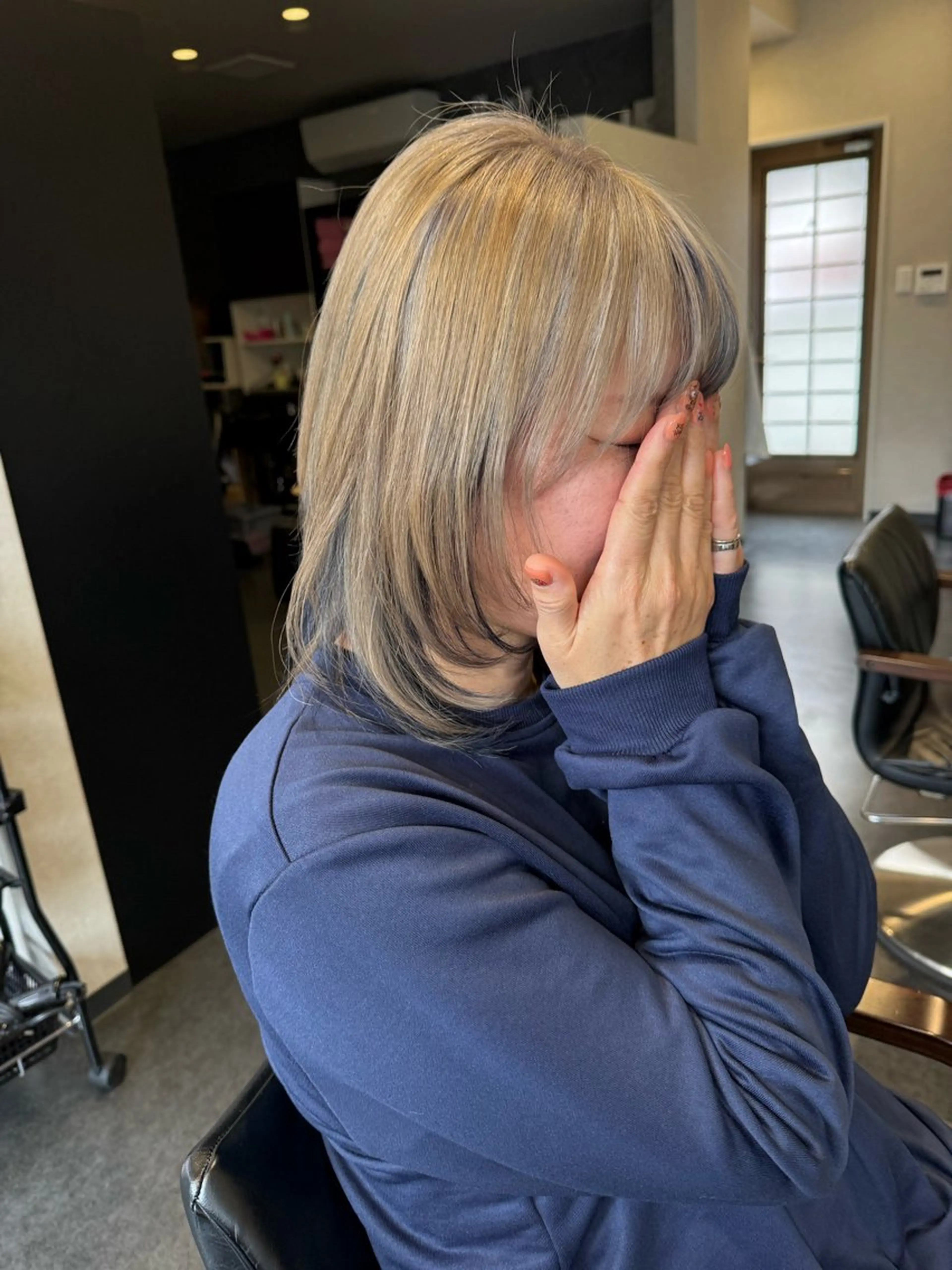 ミディアム レイヤーカット 髪質改善⚡️カラー 🍀武久 誠🍀のヘアスタイル