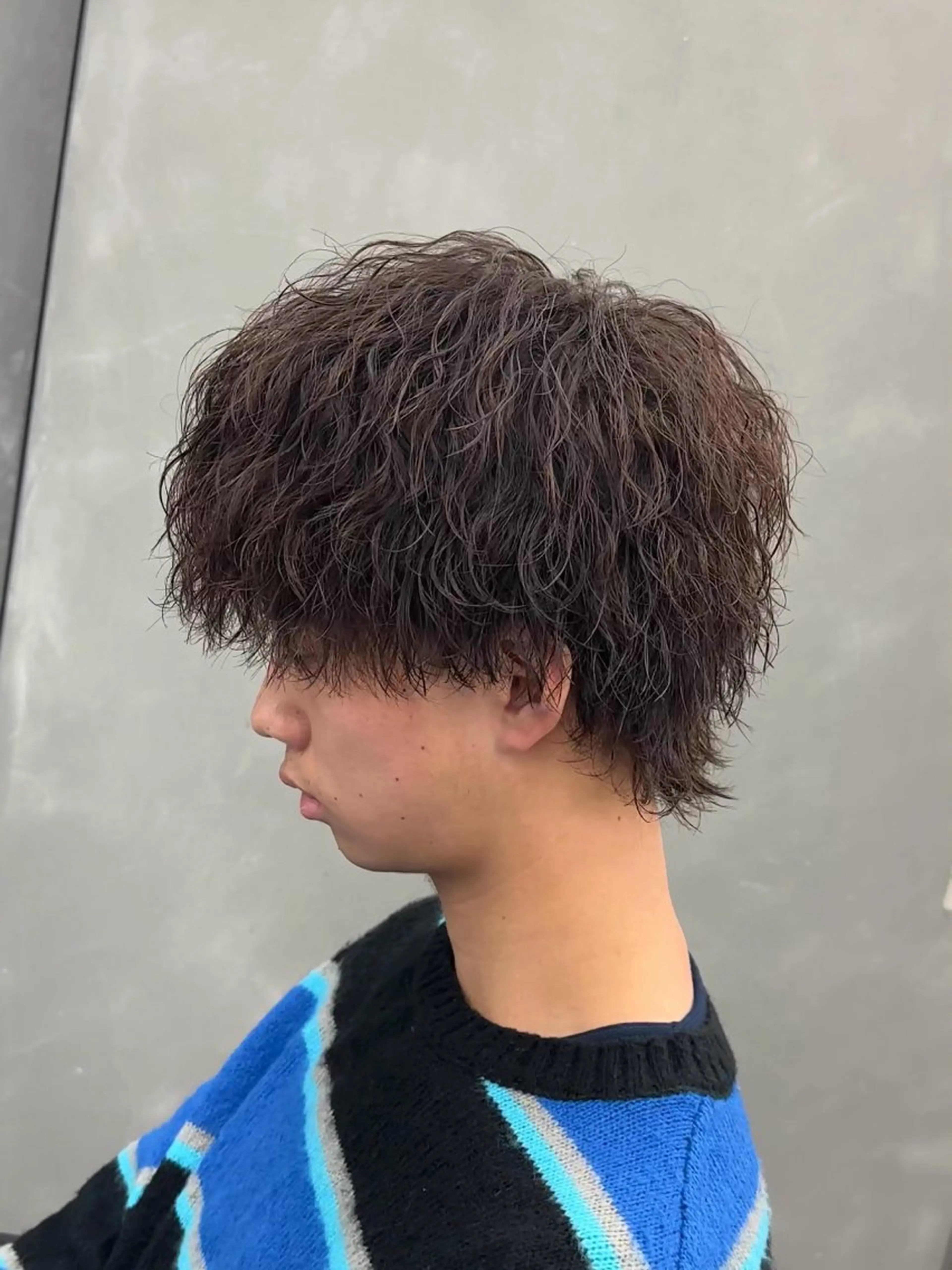 パーマ メンズ センターパート マッシュ メンズパーマ メンズツイストパーマ ツイストスパイラルパーマ 【メンズパーマ】 横田結希のヘアスタイル