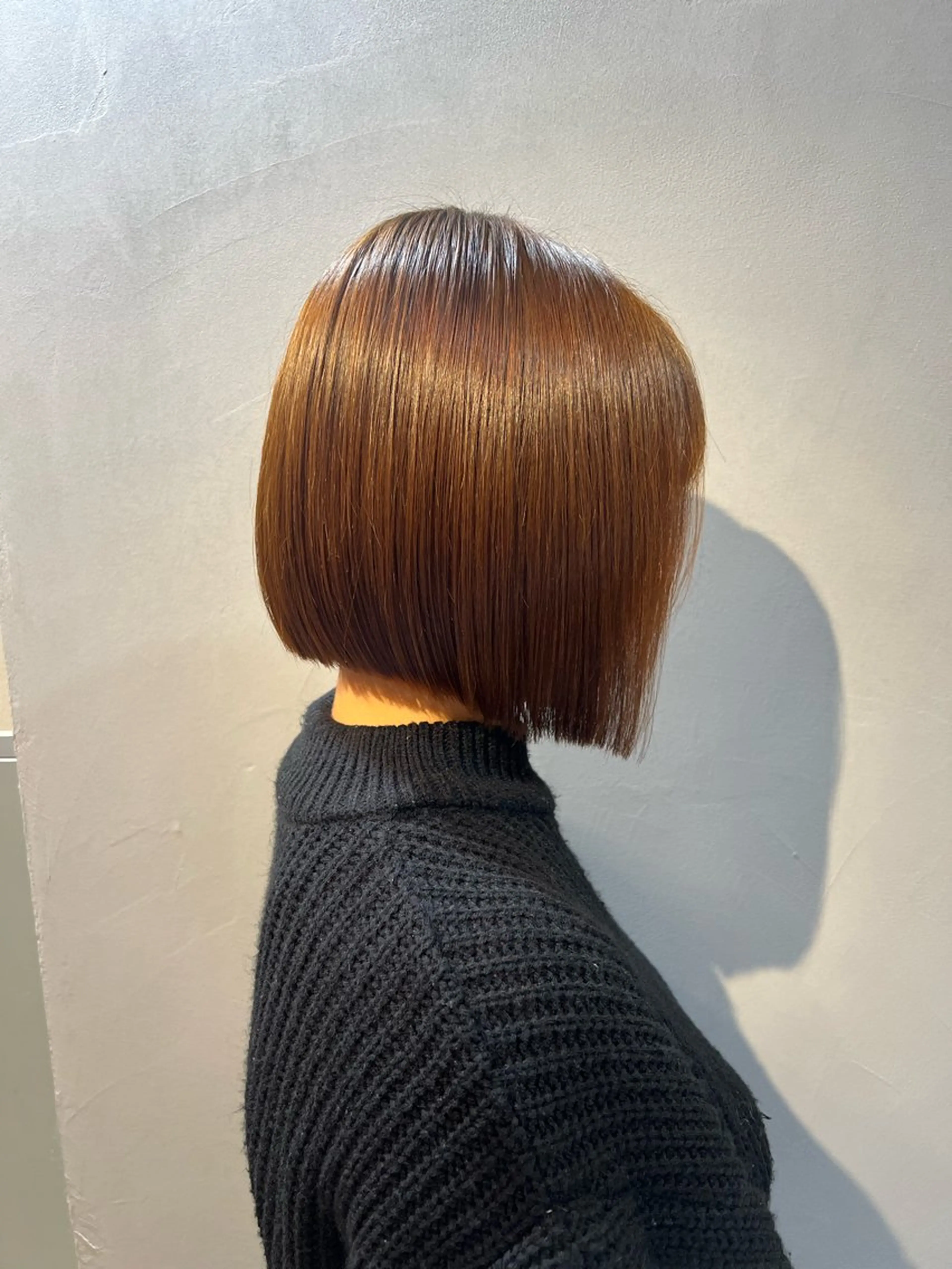 ショート カラー 切りっぱなしボブ ボブ 神戸ボブ✂️ ioe三宮/田 伸佳のヘアスタイル