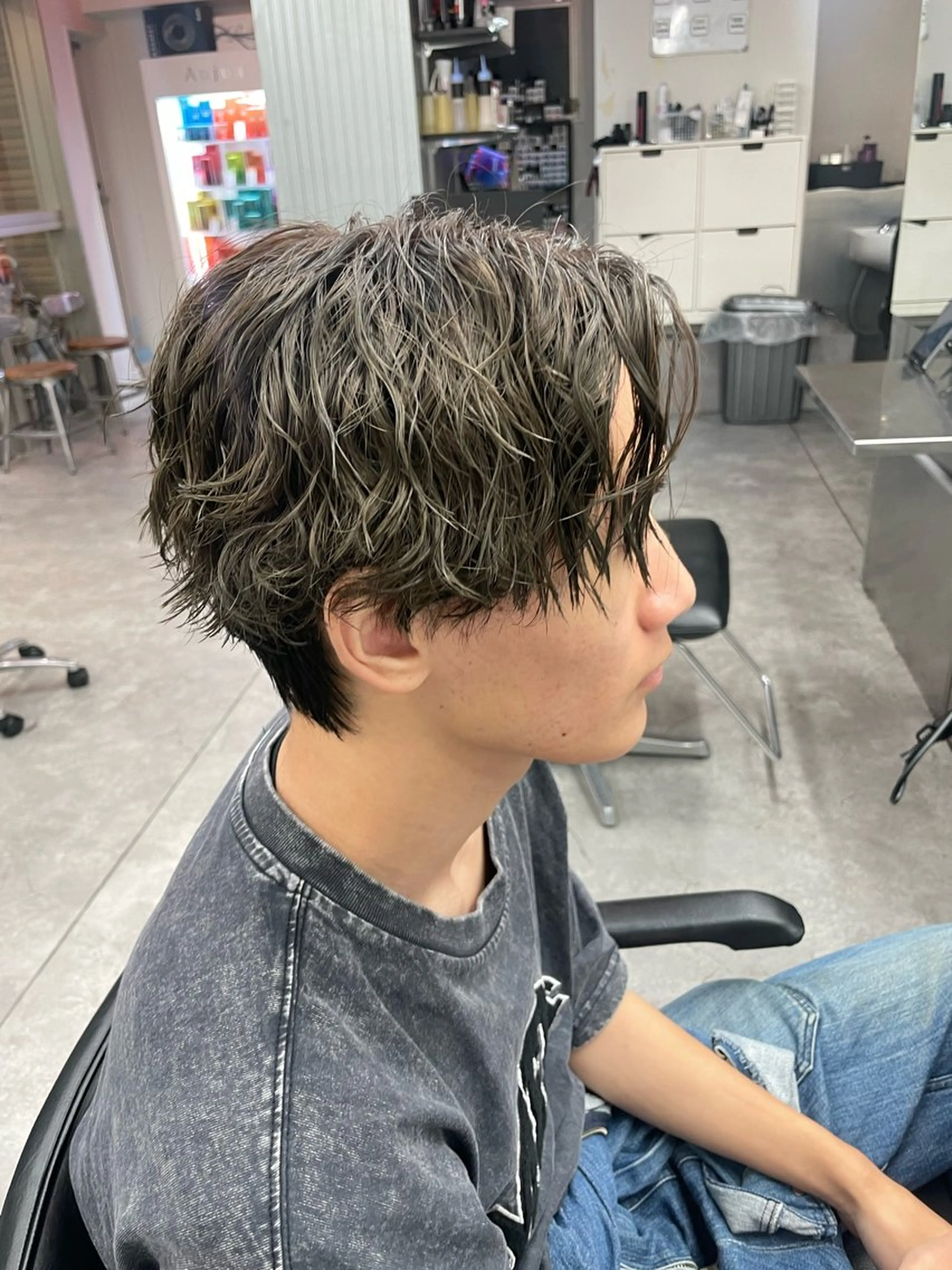 カラー パーマ メンズ カット ヘアカラー パーマ 町田エリアＮｏ．１/ パーマ特化/太田京希のヘアスタイル