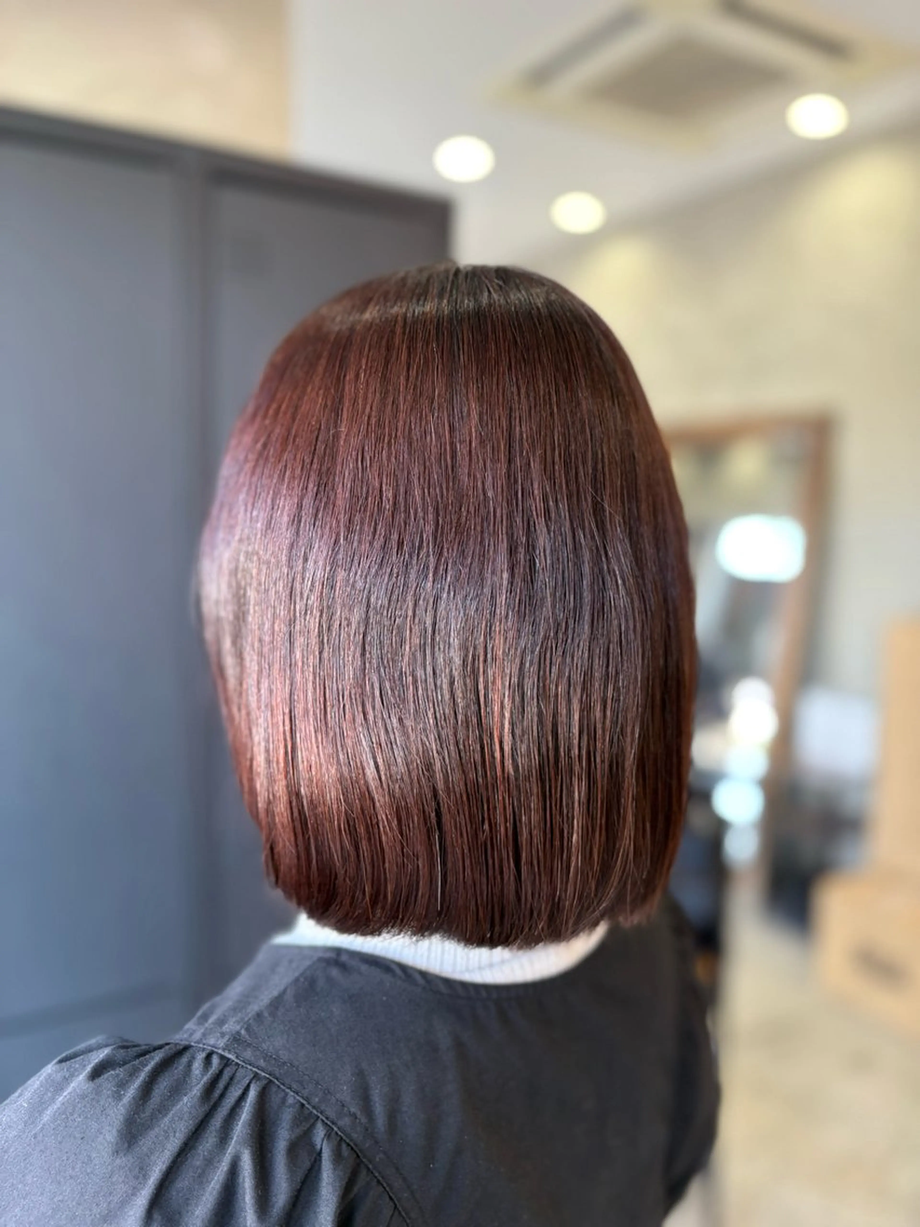 ミディアム ボブ かわうち れなのヘアスタイル