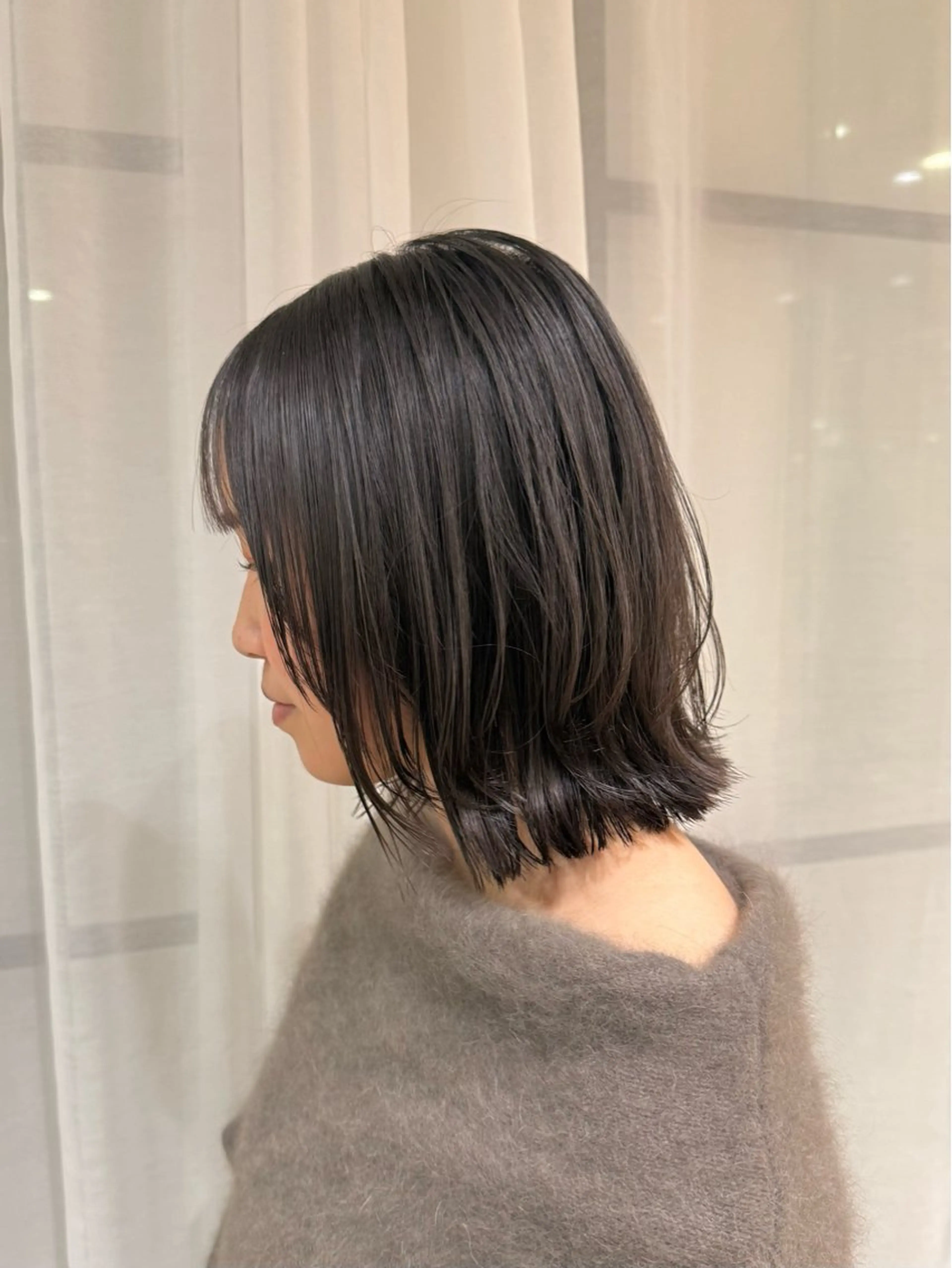ミディアム ボブレイヤー ボブ レイヤーカット カット nana/ボブ/ レイヤー/梅田のヘアスタイル