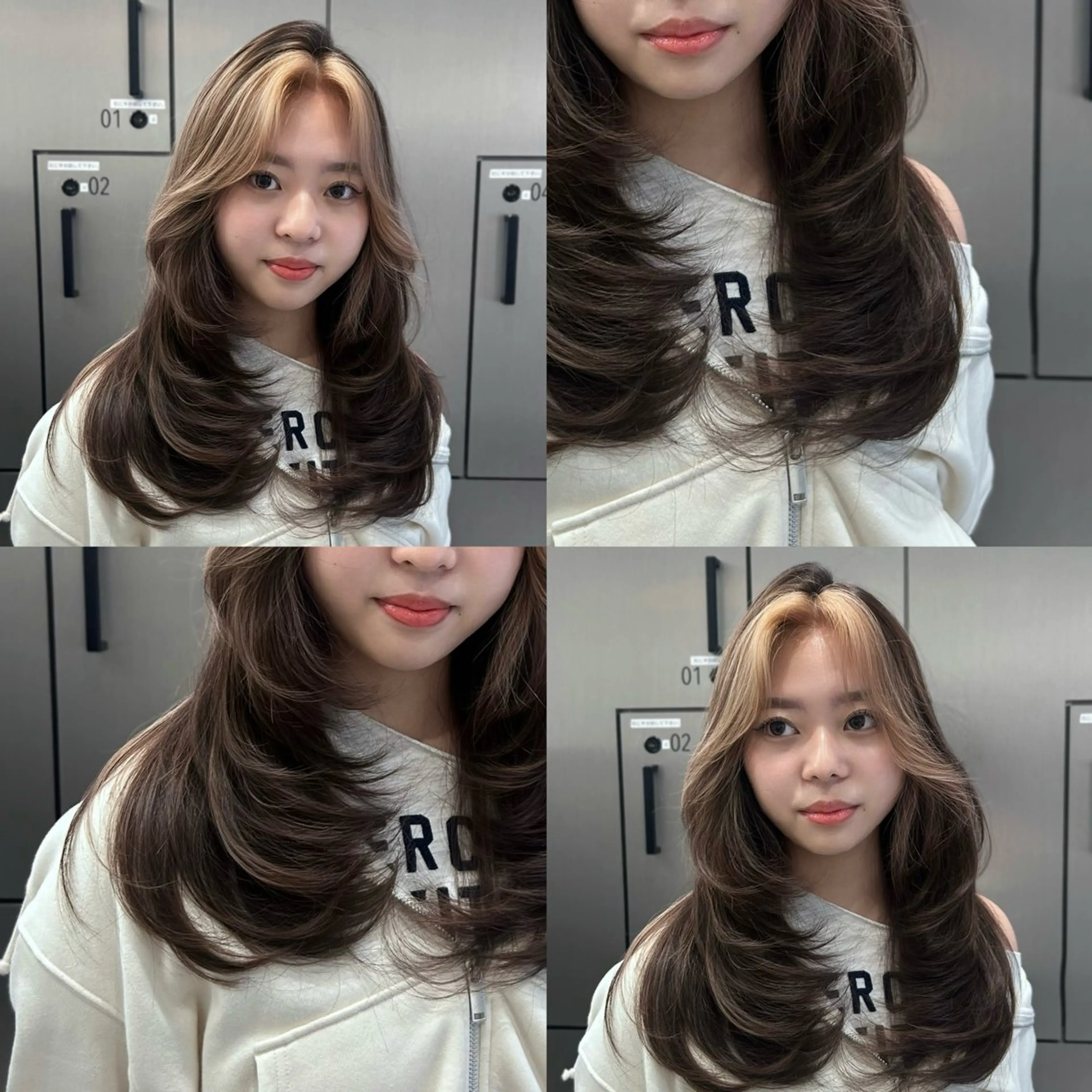 ロング ミストバング ハイライト レイヤーカット カット ヘアカラー 大人レイヤー/艶美髪 🇺🇸TOMONAのヘアスタイル