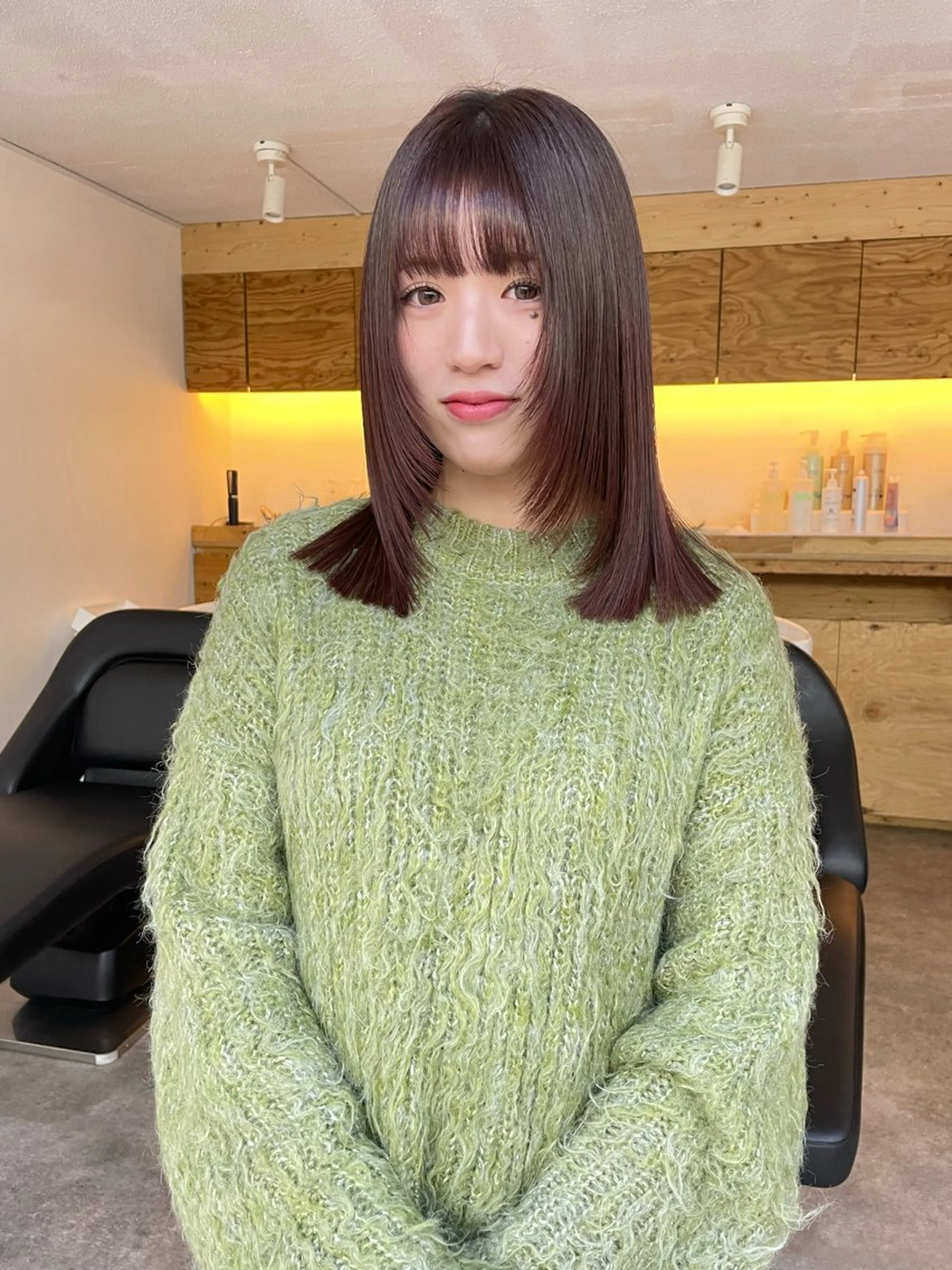 ミディアム カット sakura🌸 レイヤー/韓国ヘアのヘアスタイル