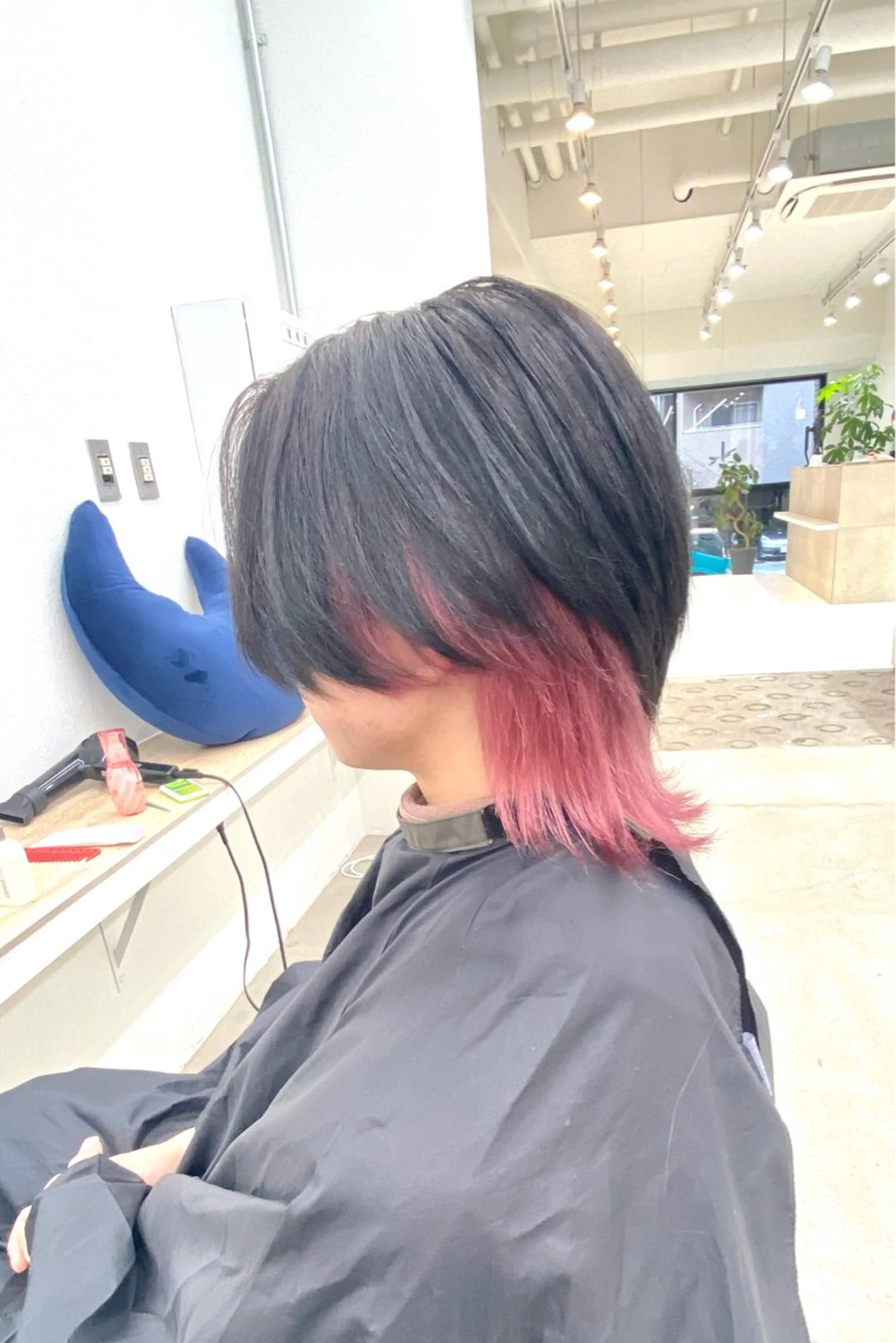 ショート カラー 黒髪 ブリーチ デザインカラー ピンクカラー カット ヘアカラー トリートメント BOB🌟ハイトーン /ブリーチ/TAKUのヘアスタイル