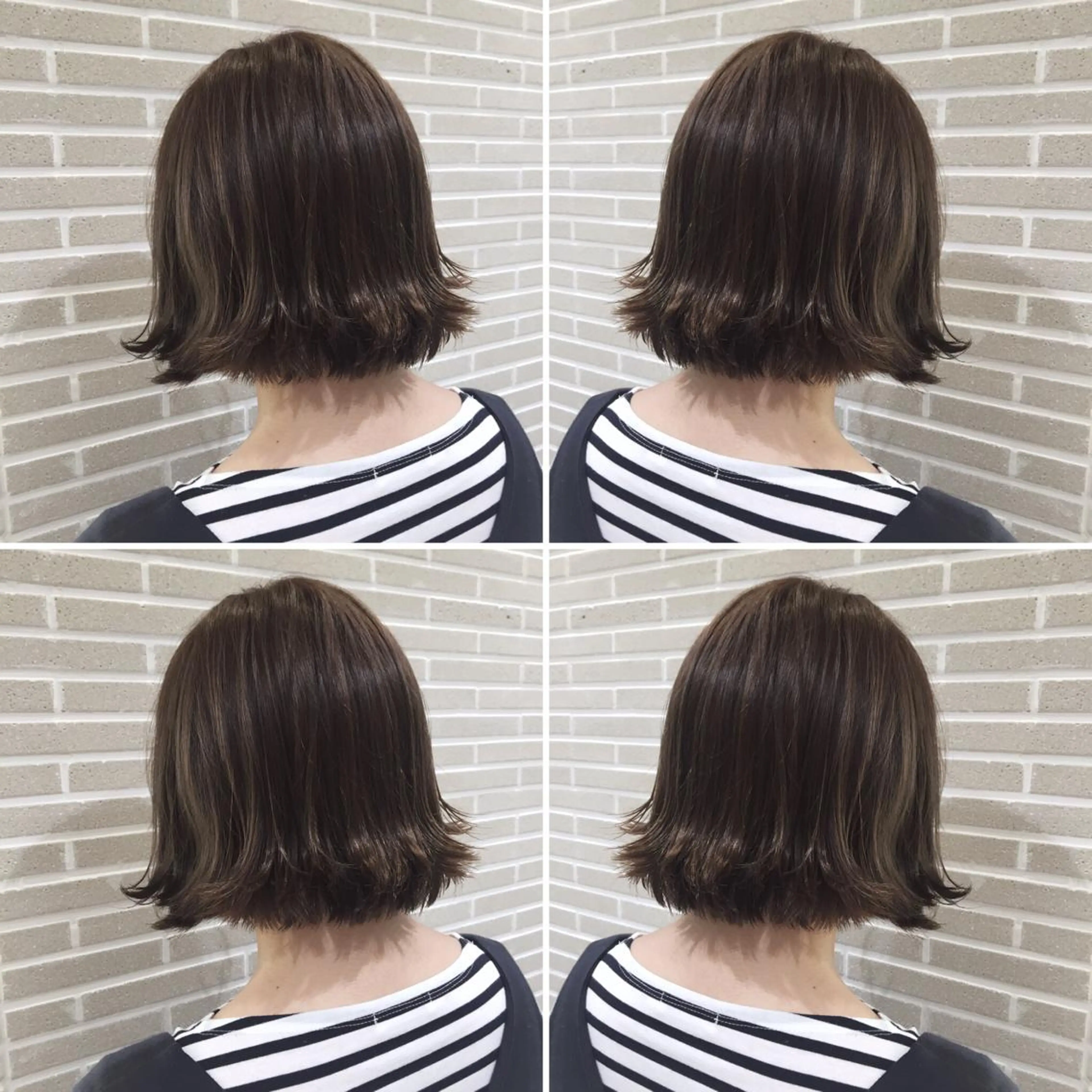 ショート カラー ヘアアレンジ ハイライトカラー ボブ ハイライト 外ハネヘア カット ヘアカラー トリートメント 山北 咲子のヘアスタイル