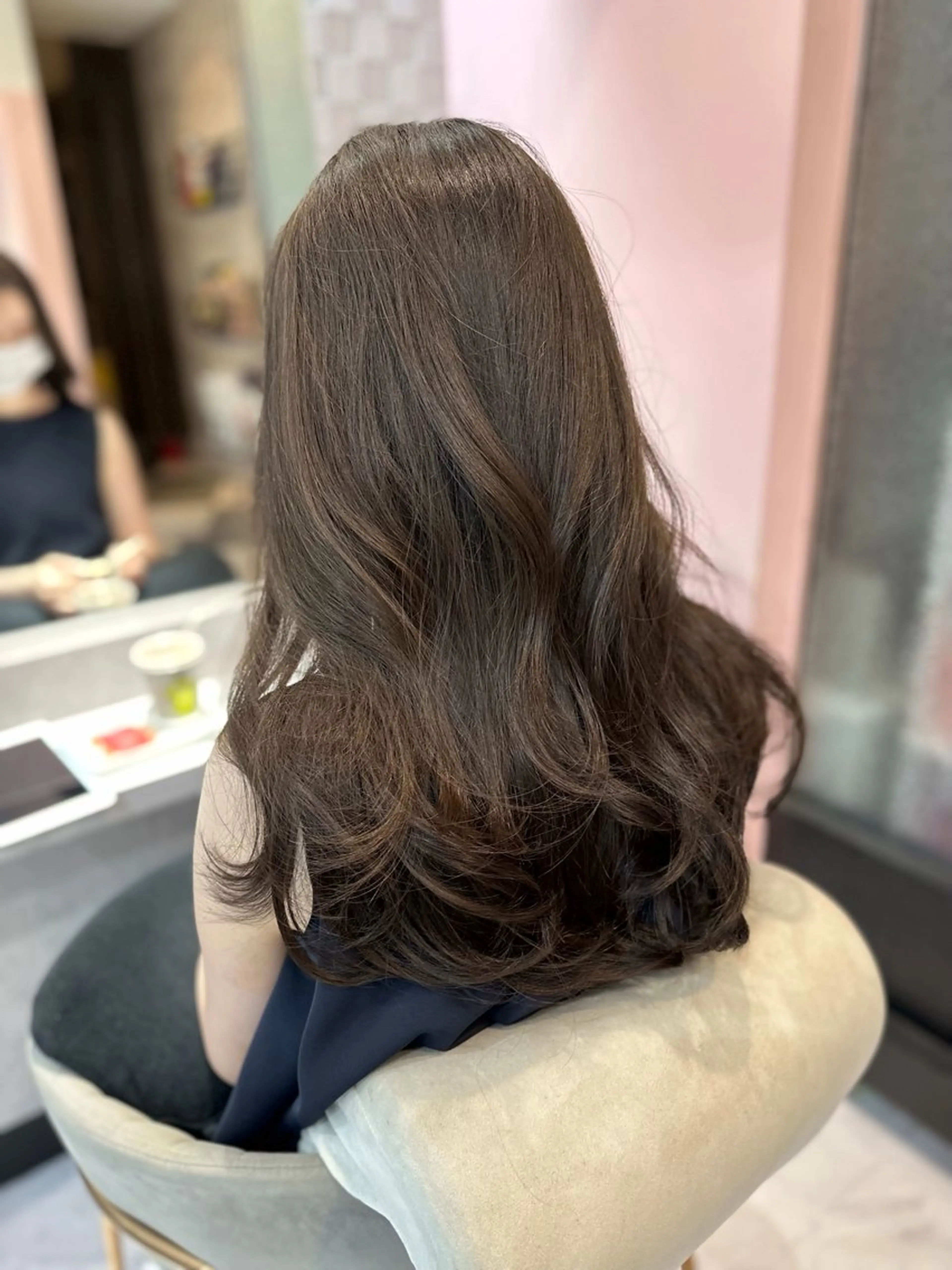 ロング ヘアカラー 立花 怜礼のヘアスタイル
