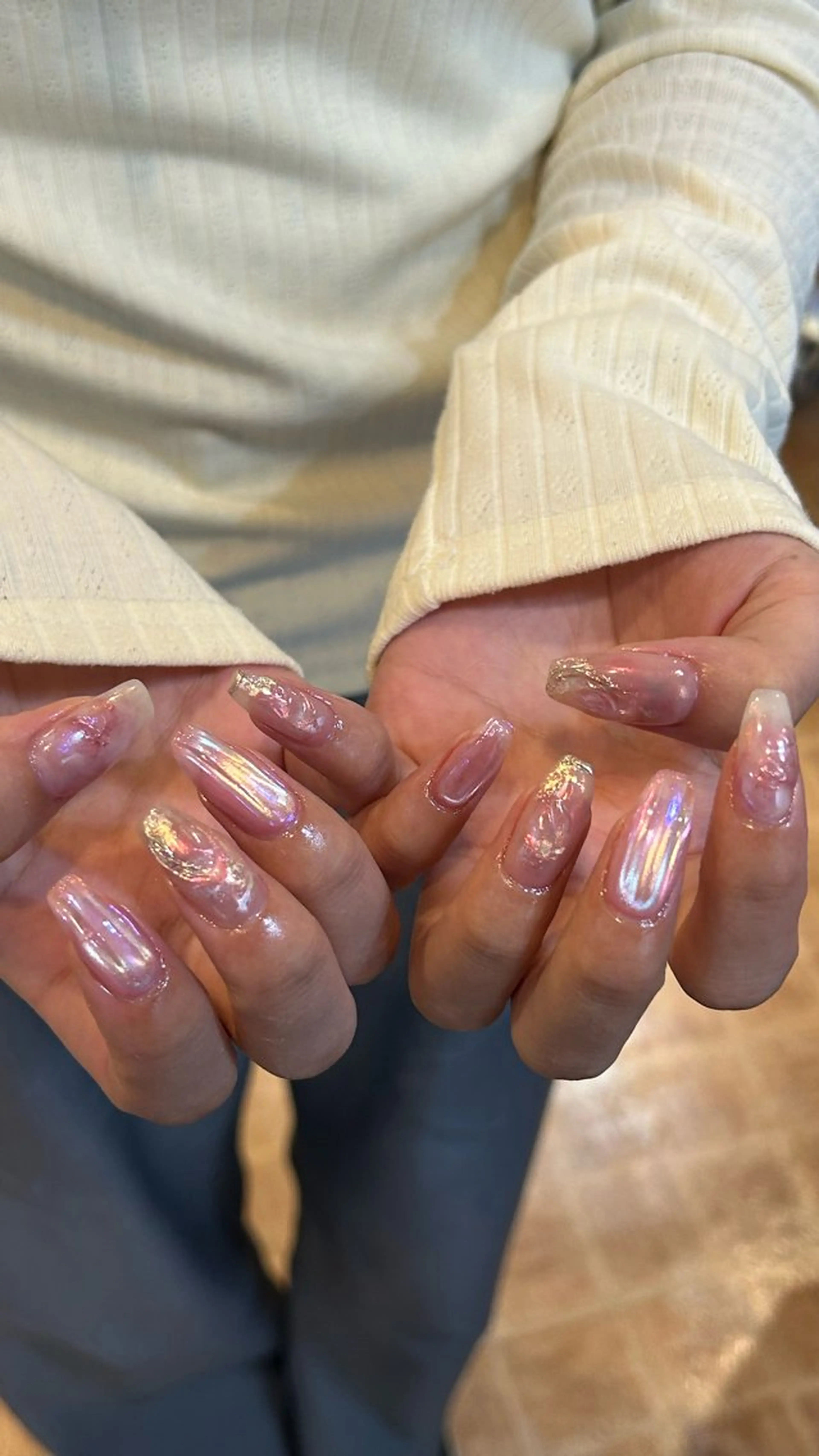 ネイル ニュアンスネイル ピンク 小野寺 千尋のネイルデザイン