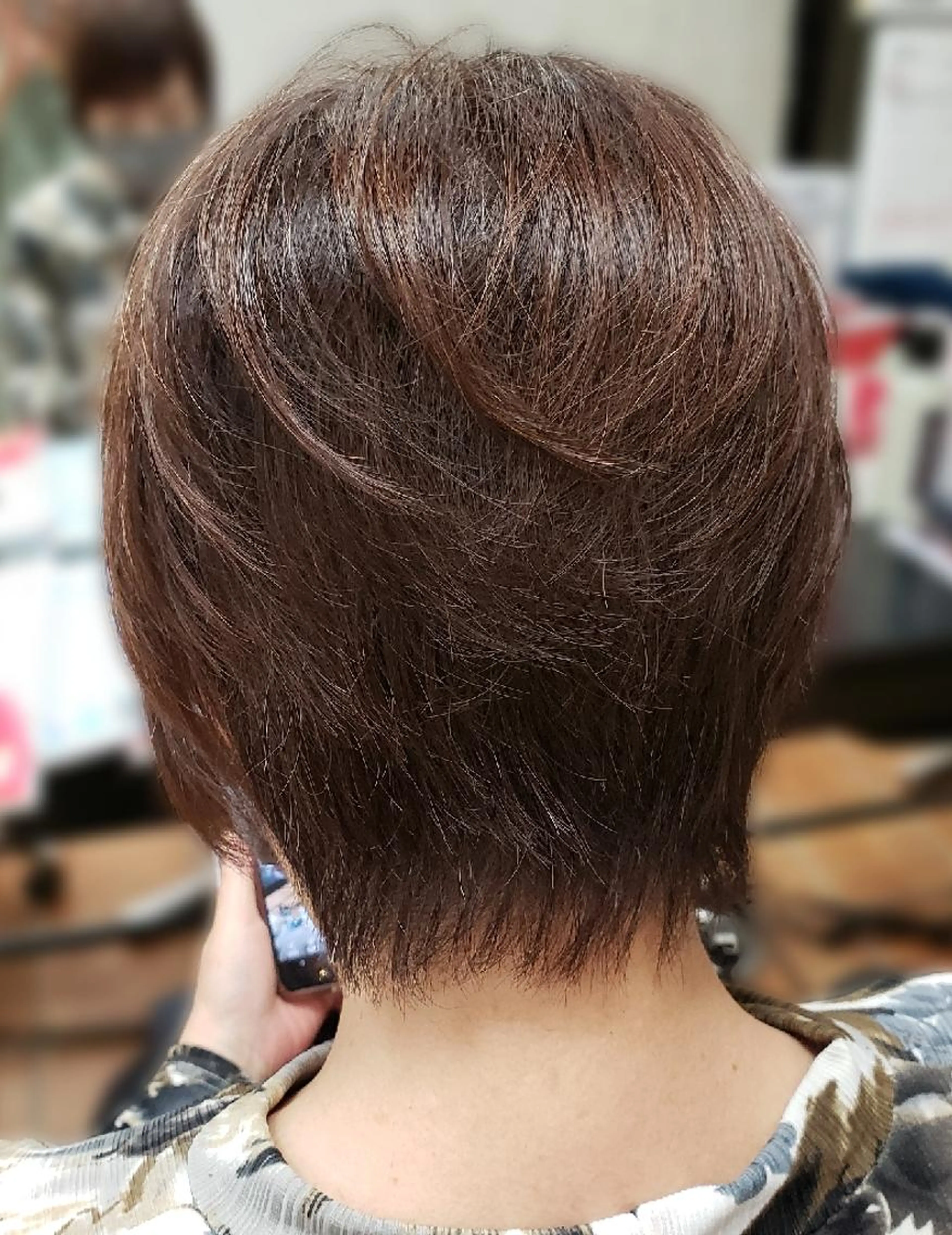 カット＋白髪染め＋トリートメントの写真