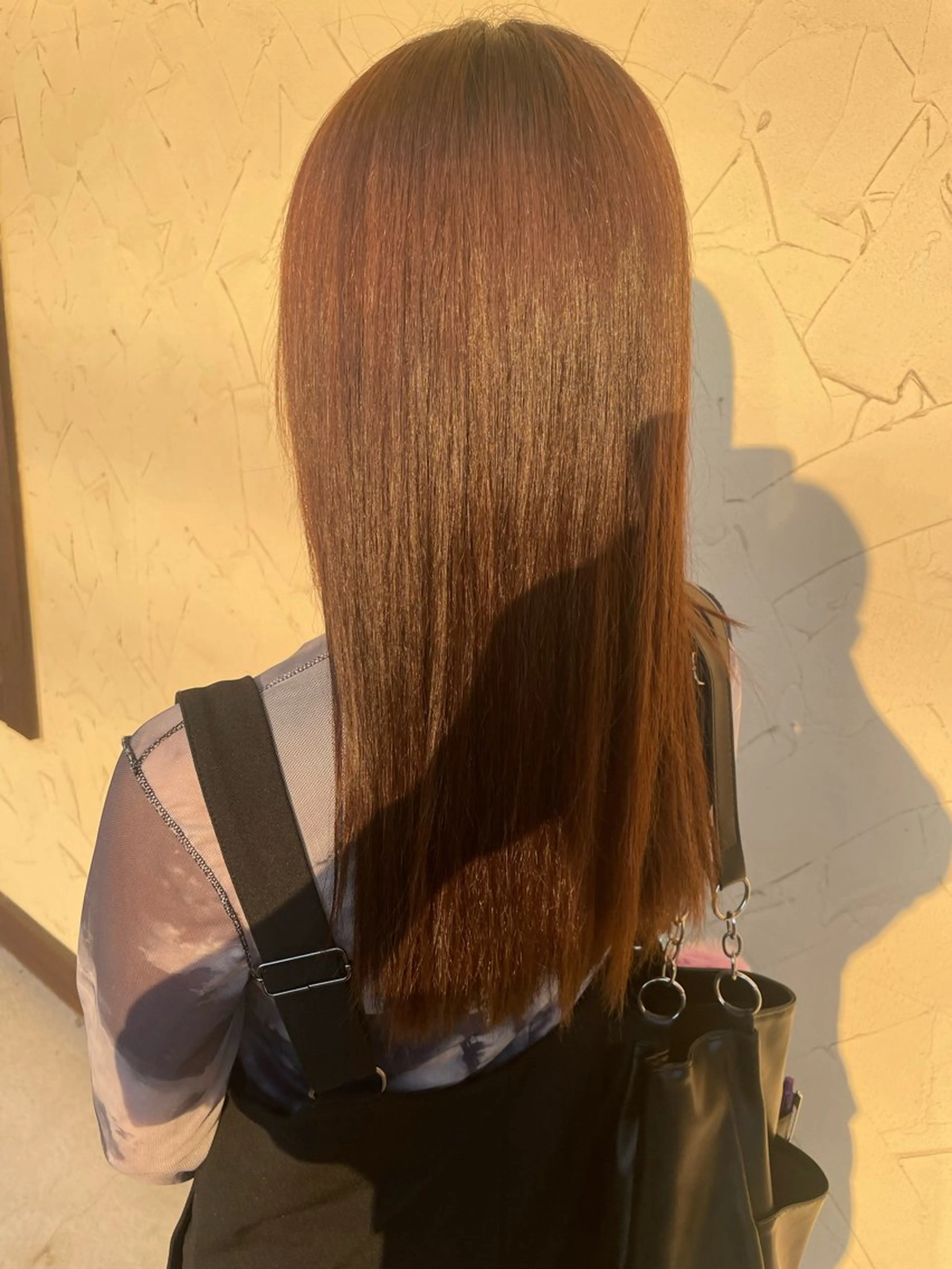 ロング パーマ 縮毛矯正 向井 陽菜のヘアスタイル