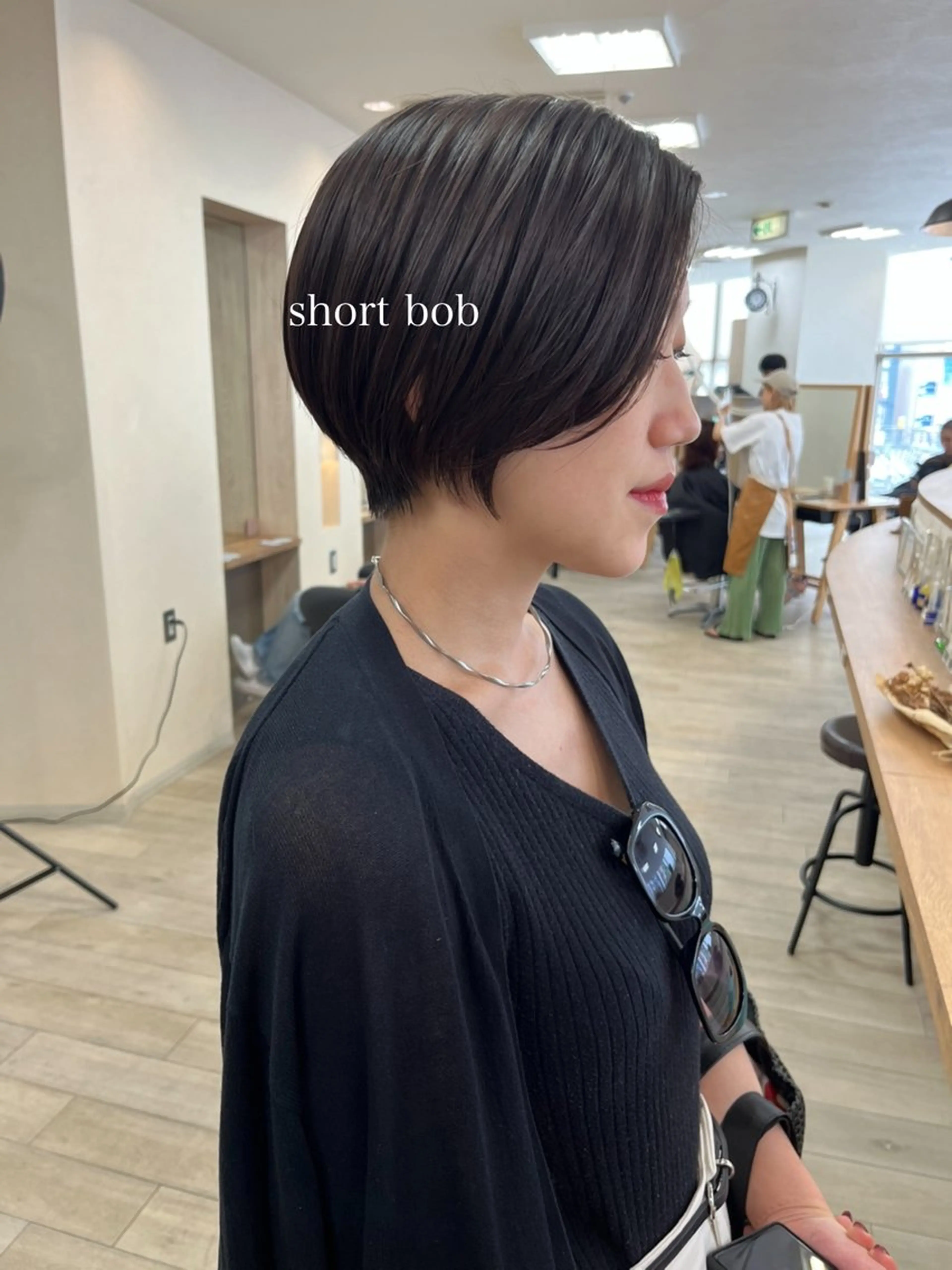 ショート 切りっぱなしボブ ショートボブ ハンサムショート ボブ ショートヘア カット トリートメント 初めてのショート お任せください✂️のヘアスタイル