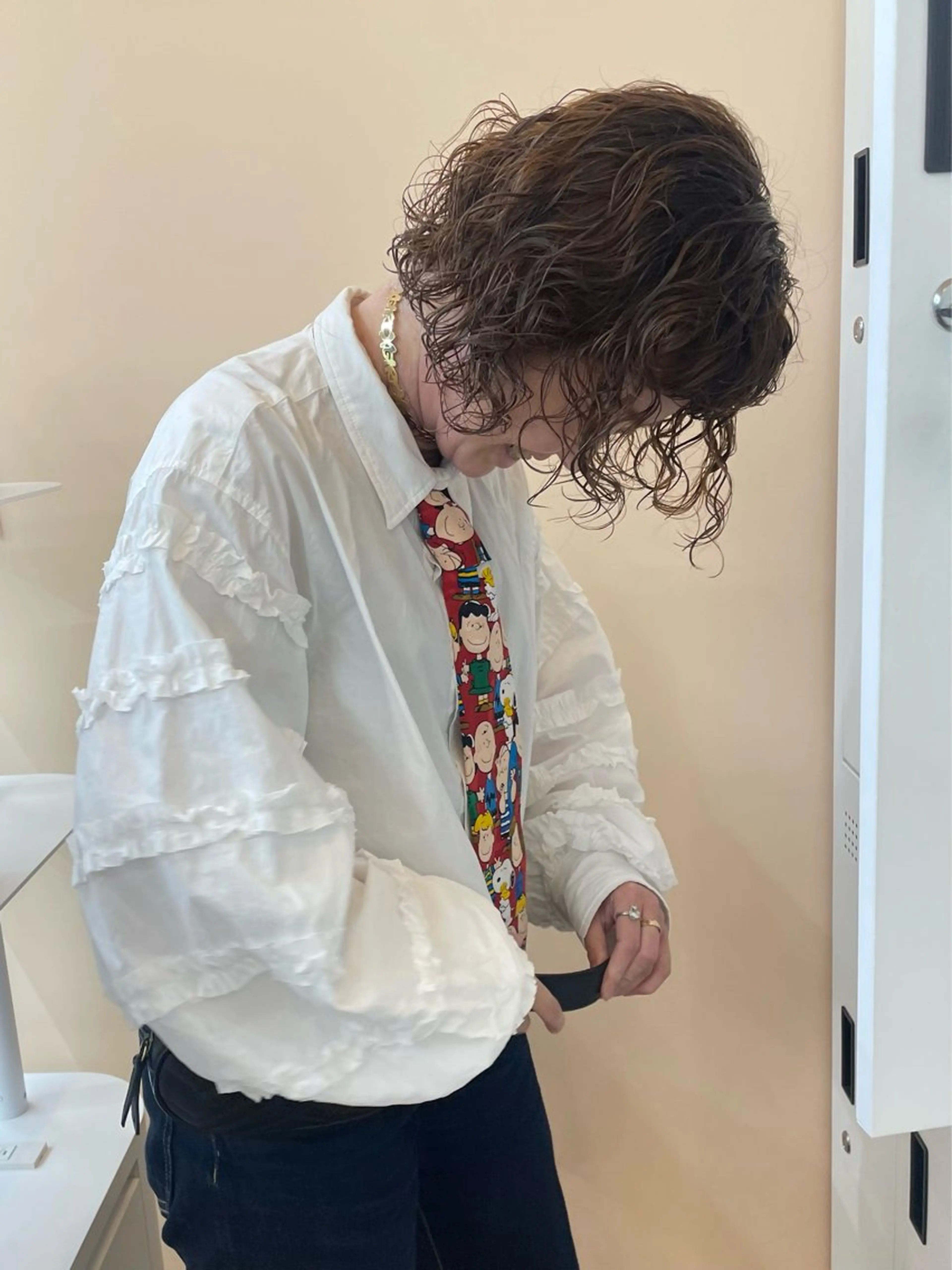 ミディアム ミディアムパーマ ボブ ボブカットモデル/パ ーマ/harunaのヘアスタイル