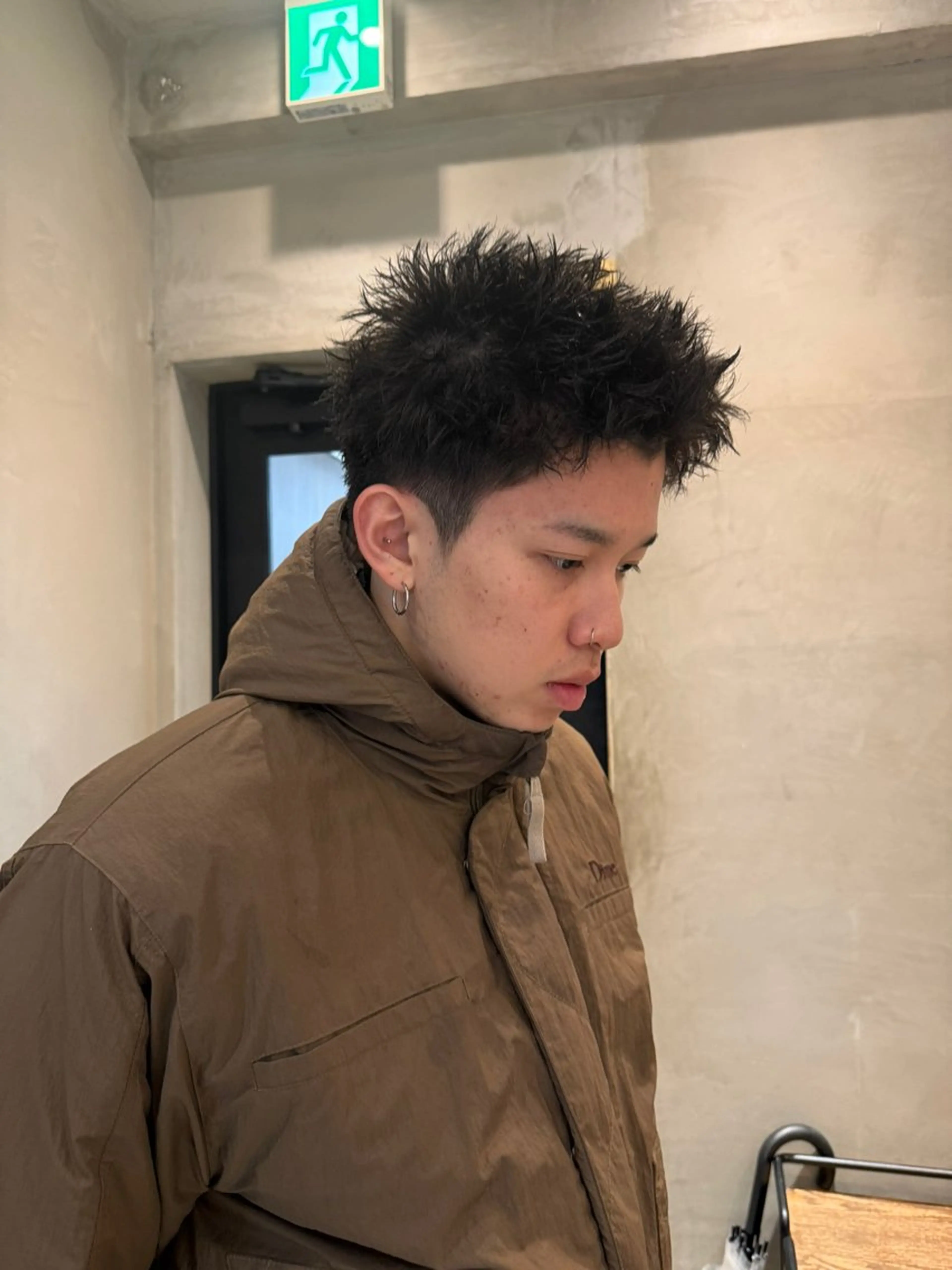 ショート パーマ メンズ メンズパーマ スパイキーショート ショートヘア カット パーマ heavenly by HAVANA新宿所属・メンズショート/ピン パーマ/新宿/フウガのヘアスタイル