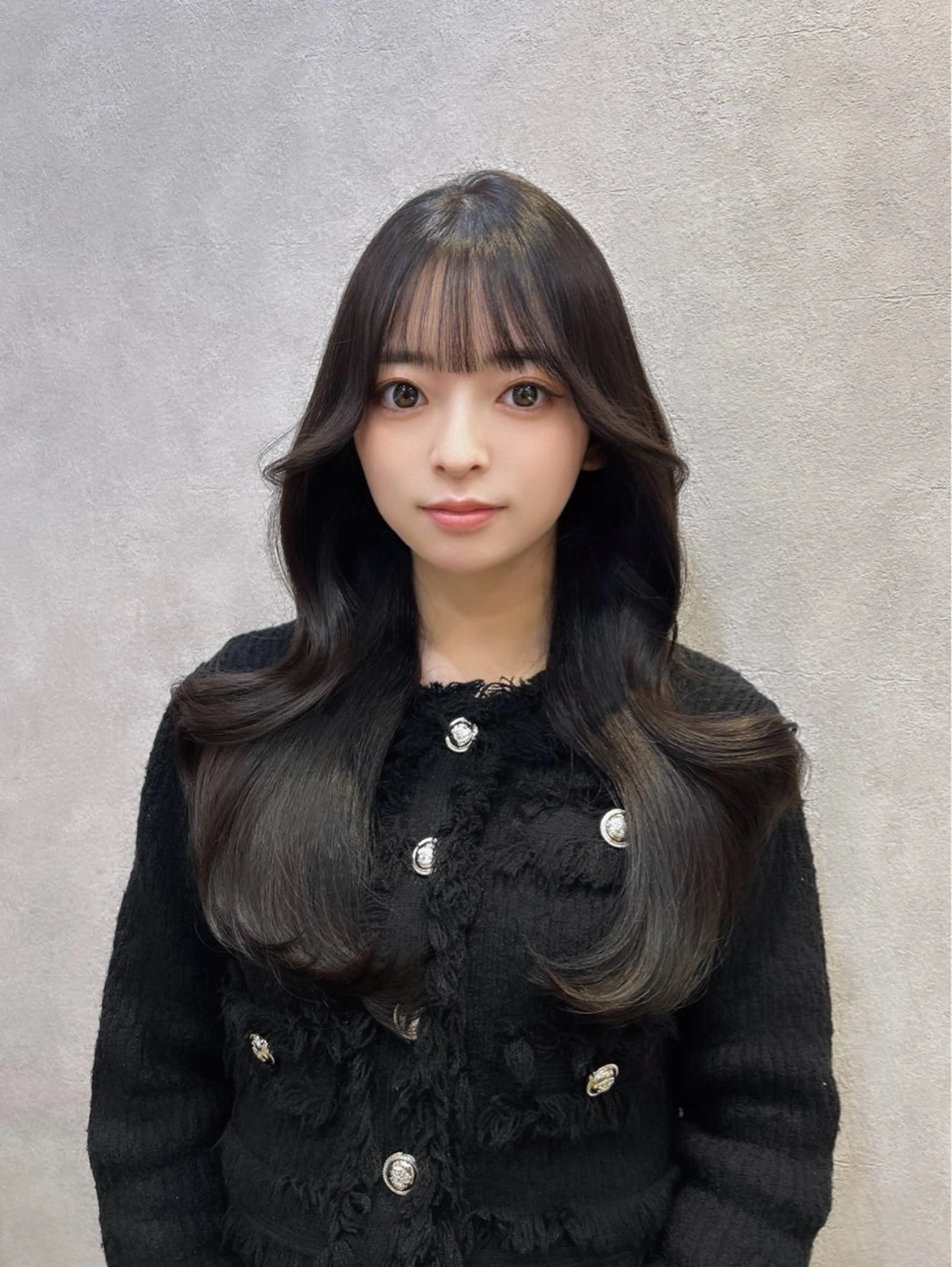 ロング カラー レイヤーカット 🩷韓国ヘア/ヨシン モリ🩷Maikaのヘアスタイル