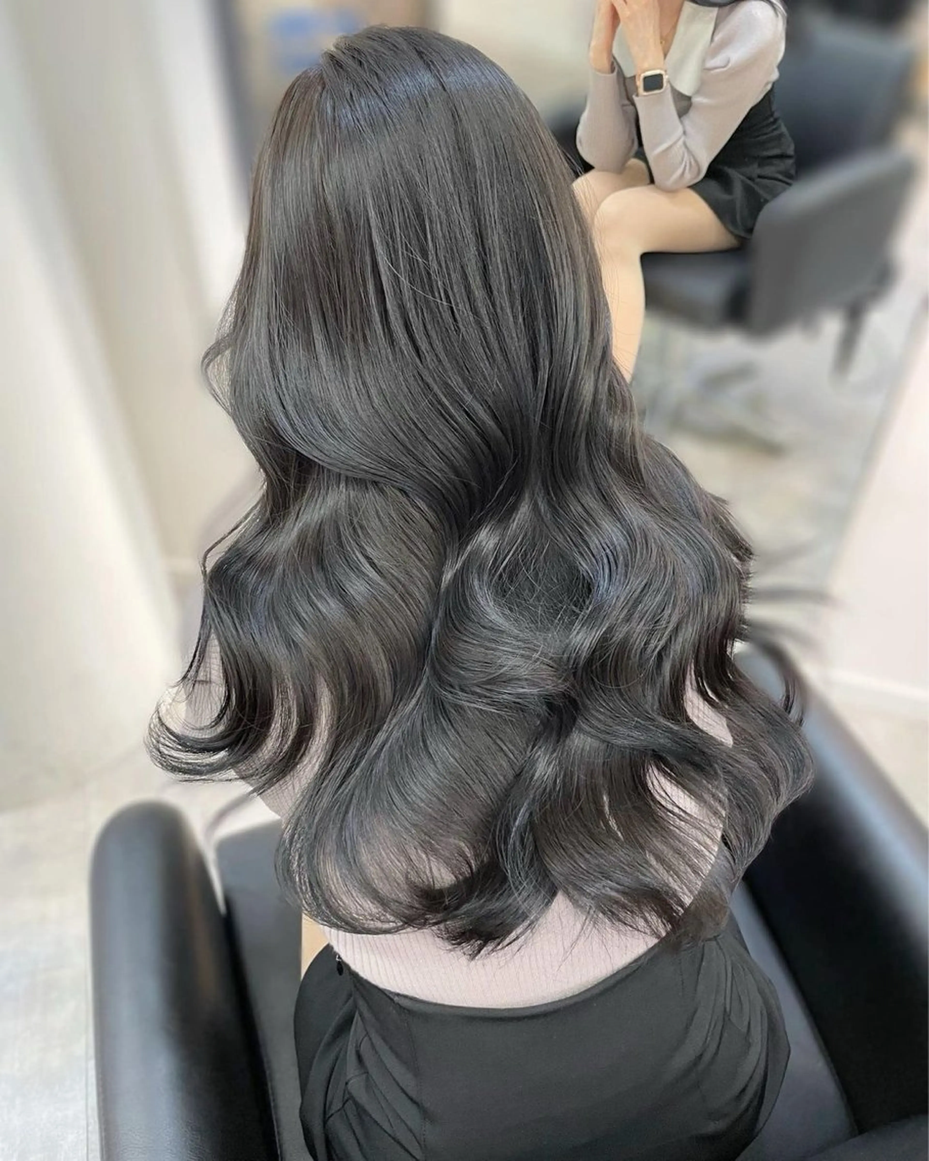 カラー ヘアカラー 米元 ひなののヘアスタイル