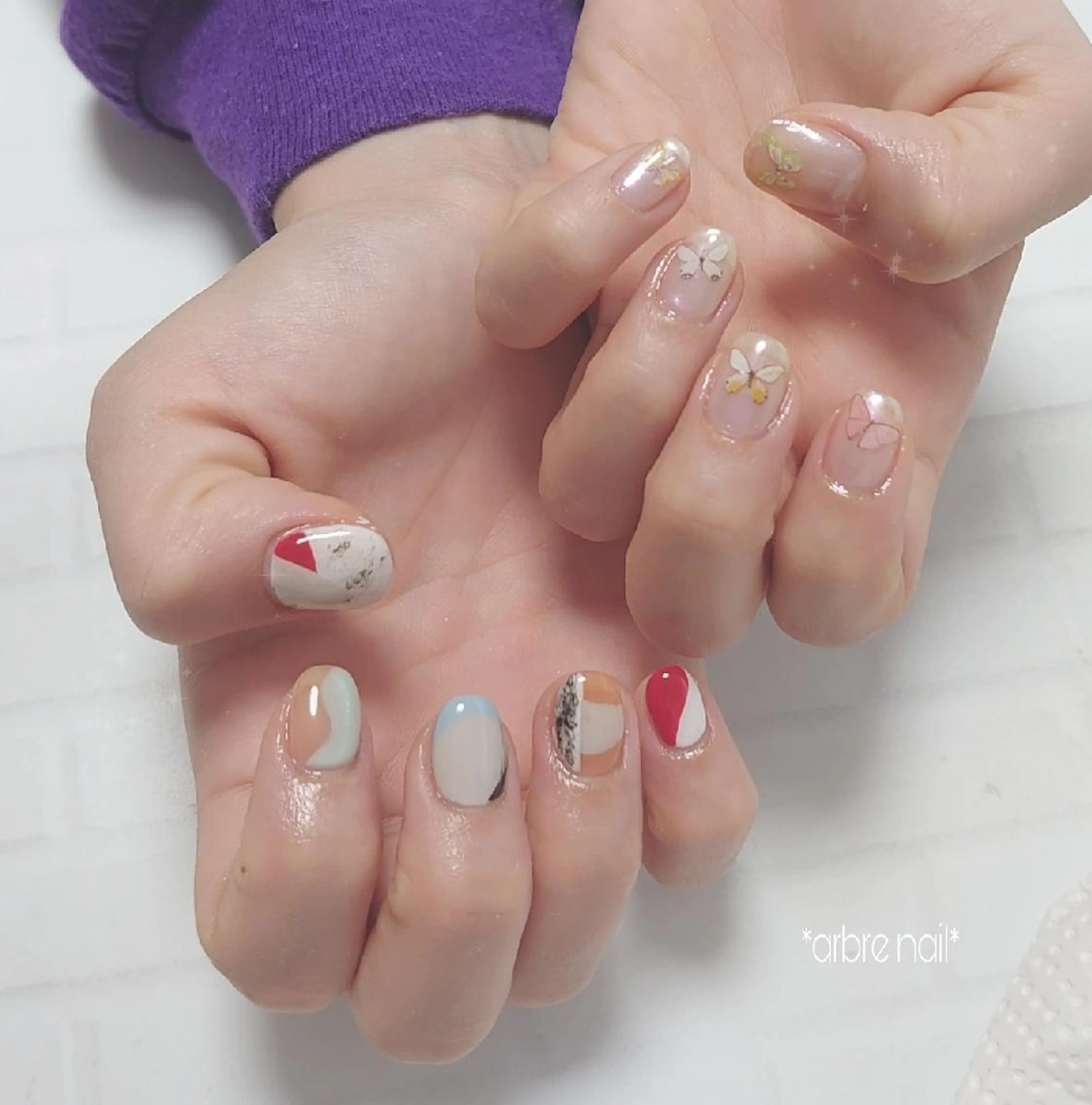 ネイル *arbre nail*.アーブルネイル所属・✯.。 arbre nail 。✯.のネイルデザイン