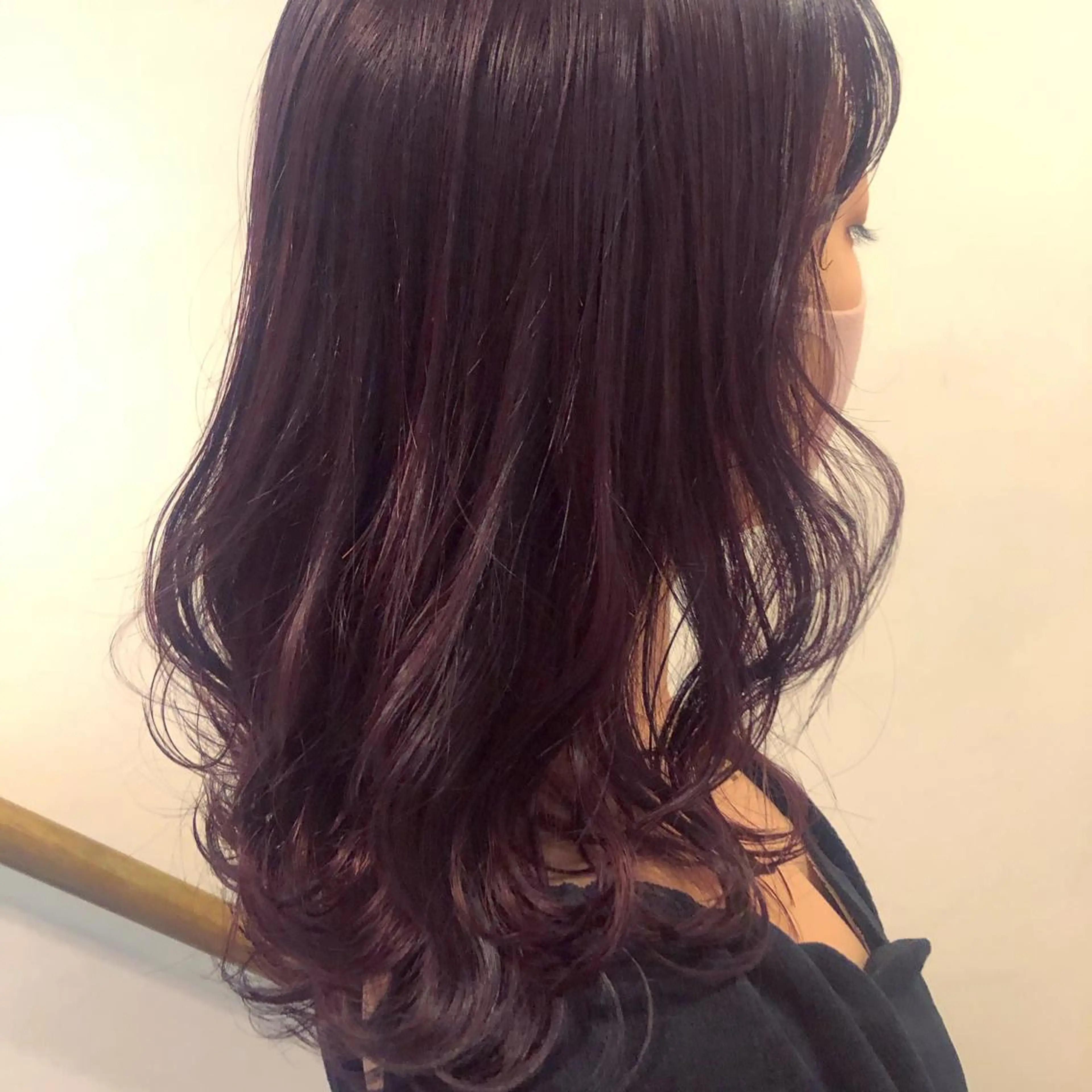 ミディアム カラー パーマ ヘアアレンジ 透明感カラー オレンジ ピンクカラー 極上の艶髪 RINAのヘアスタイル