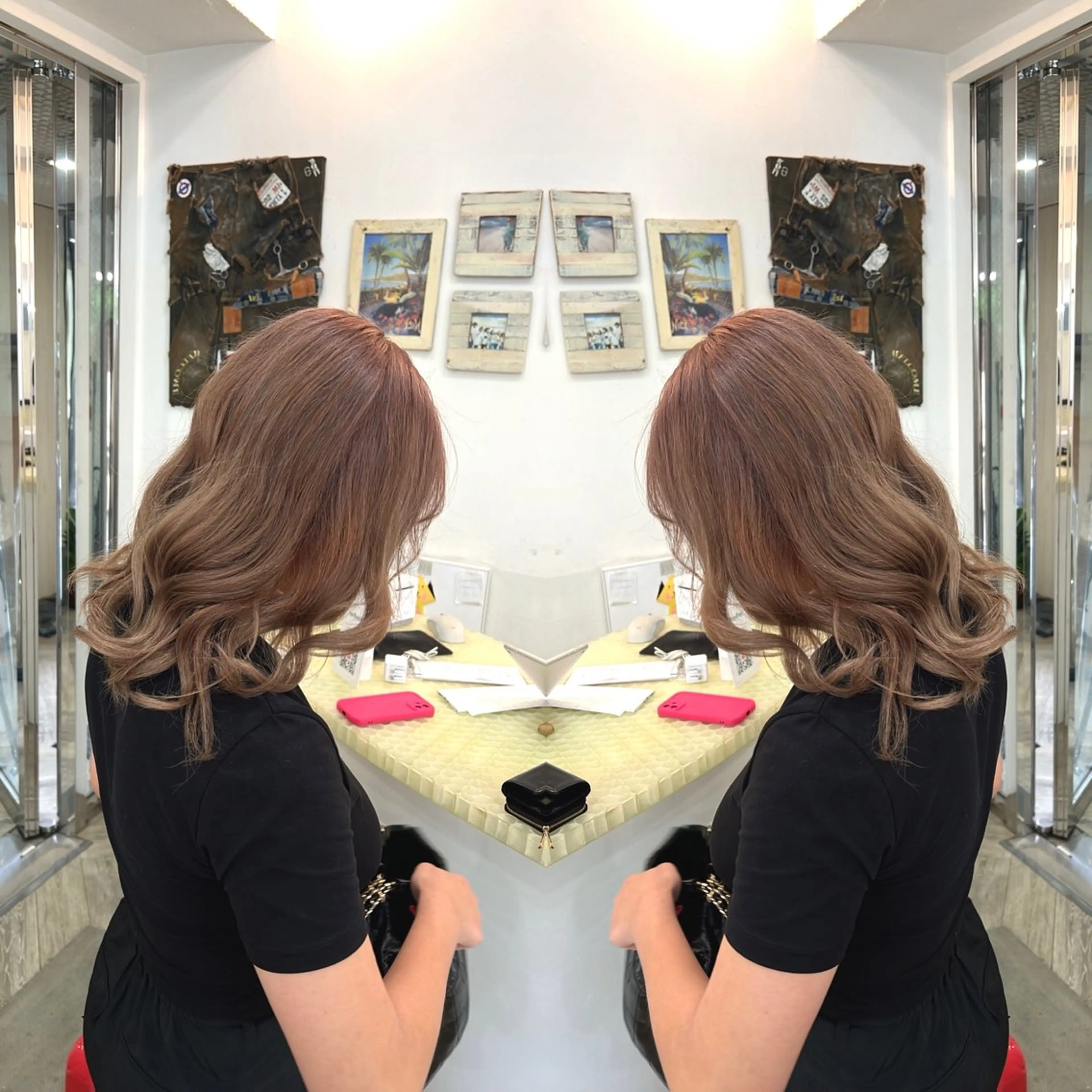 ロング カラー ハイライト/レイヤー /ハイトーン/AOIのヘアスタイル