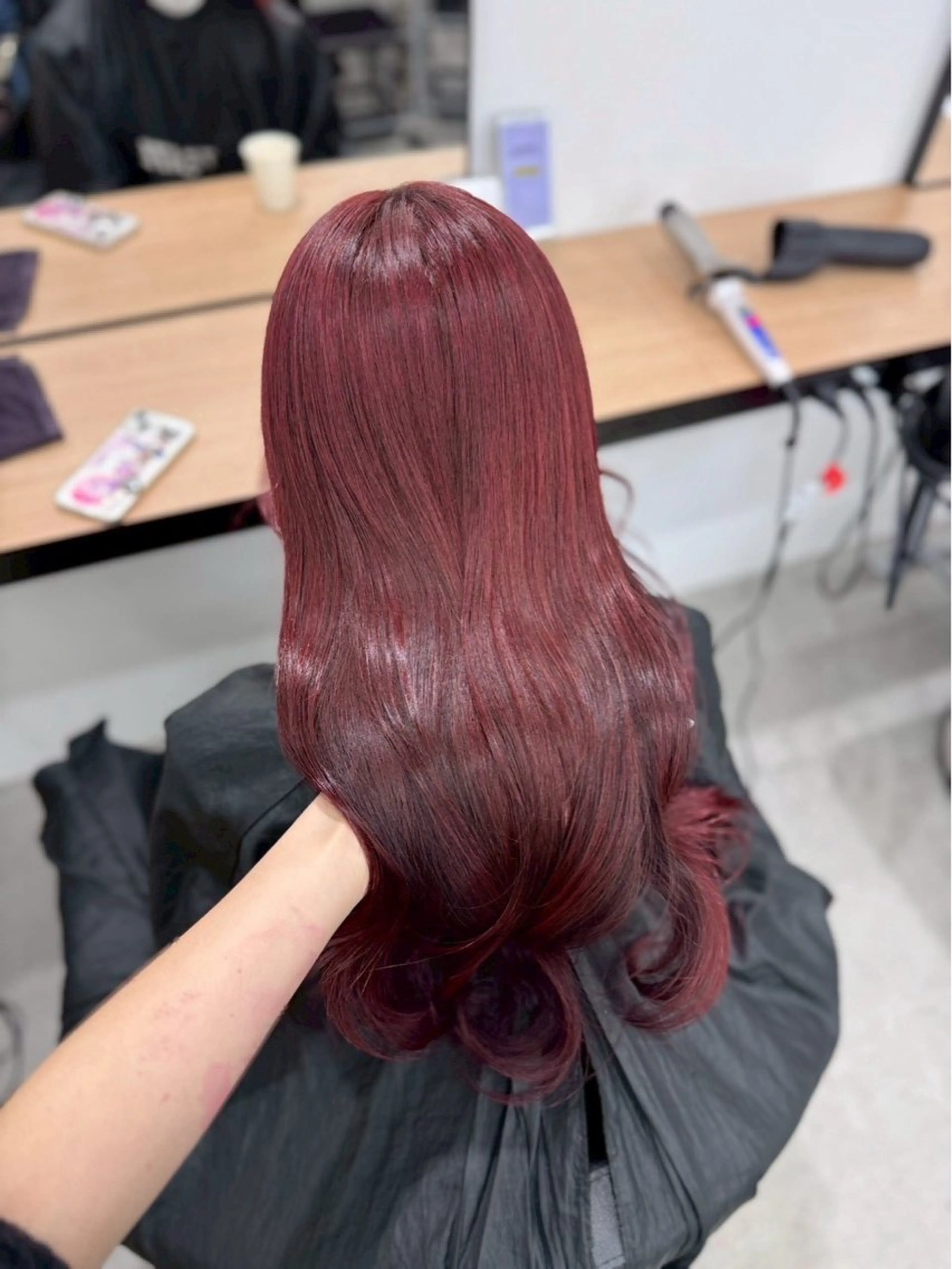 ロング ヘアカラー トリートメント ヘッドスパ ヘアセット 透明感艶カラー♠️ TAKUMIのヘアスタイル