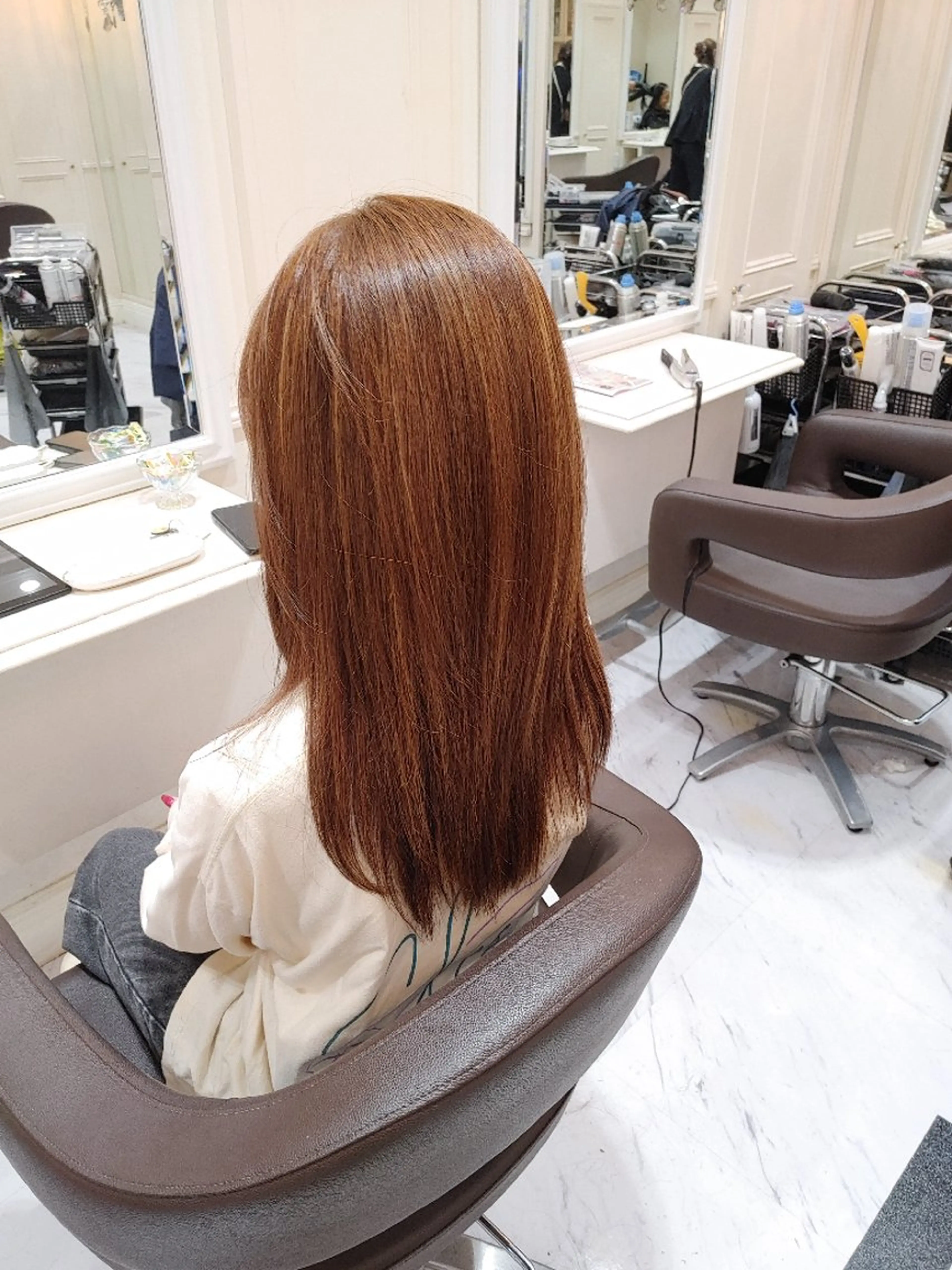 ロング 縮毛矯正 トリートメント 中村 裕昭のヘアスタイル