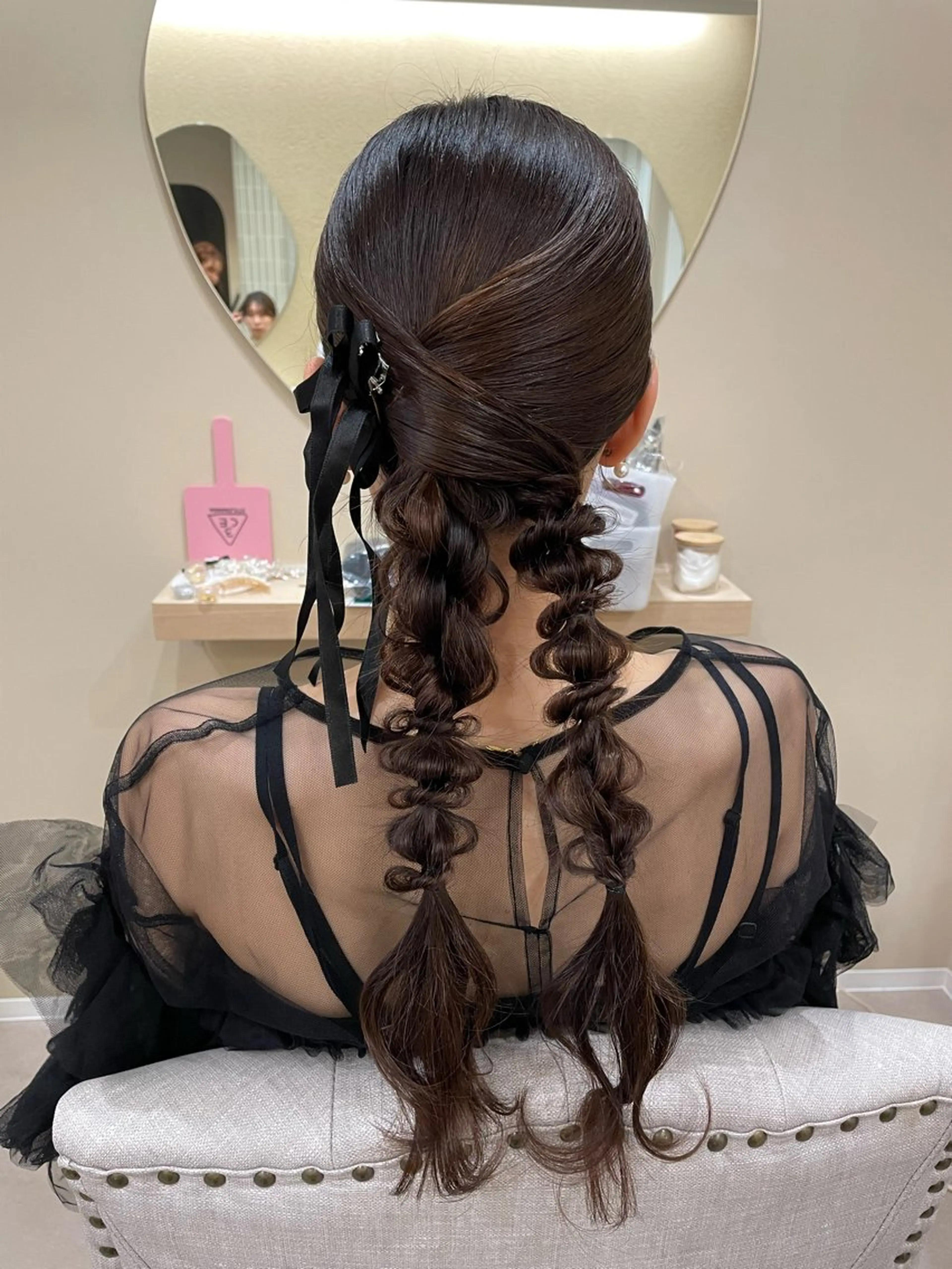 ロング ヘアアレンジ ヘアセット ユ ミのヘアスタイル