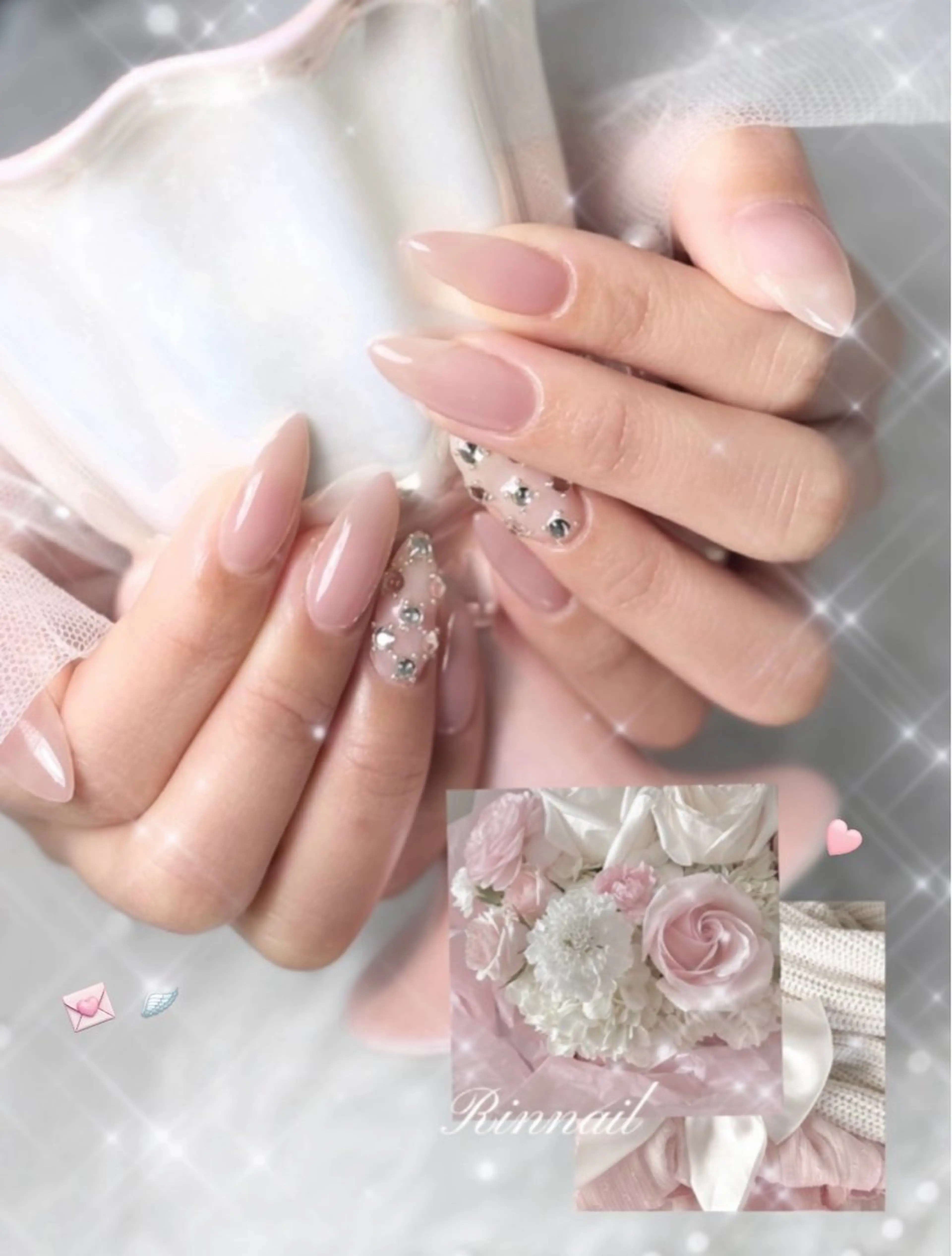 ネイル アートネイル ドット 韓国ネイル マグネットネイル 持ち込み Rin nailのネイルデザイン