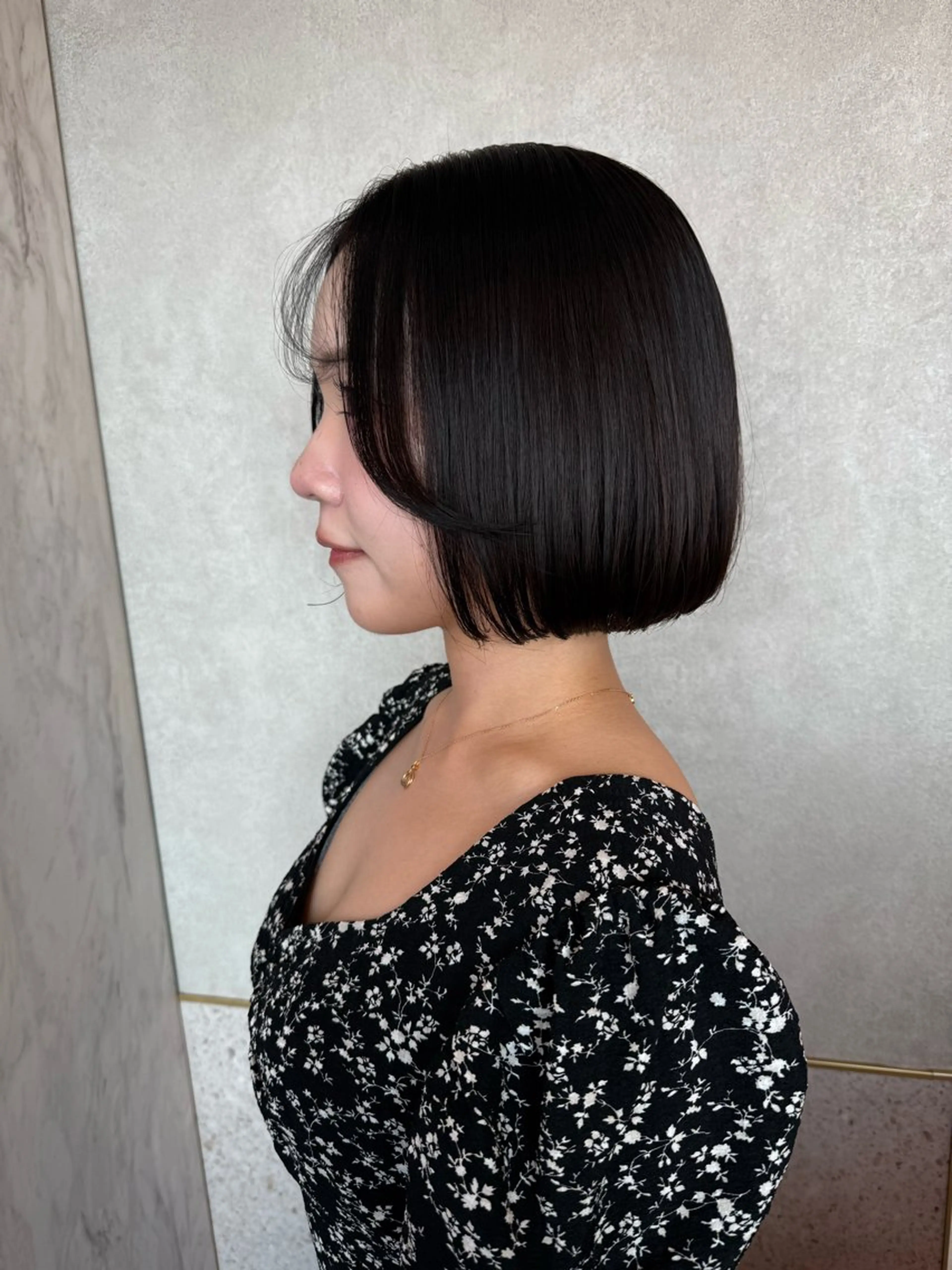 🩵ボブ＋顔まわりカット＋トリートメント(超音波アイロン付)の写真