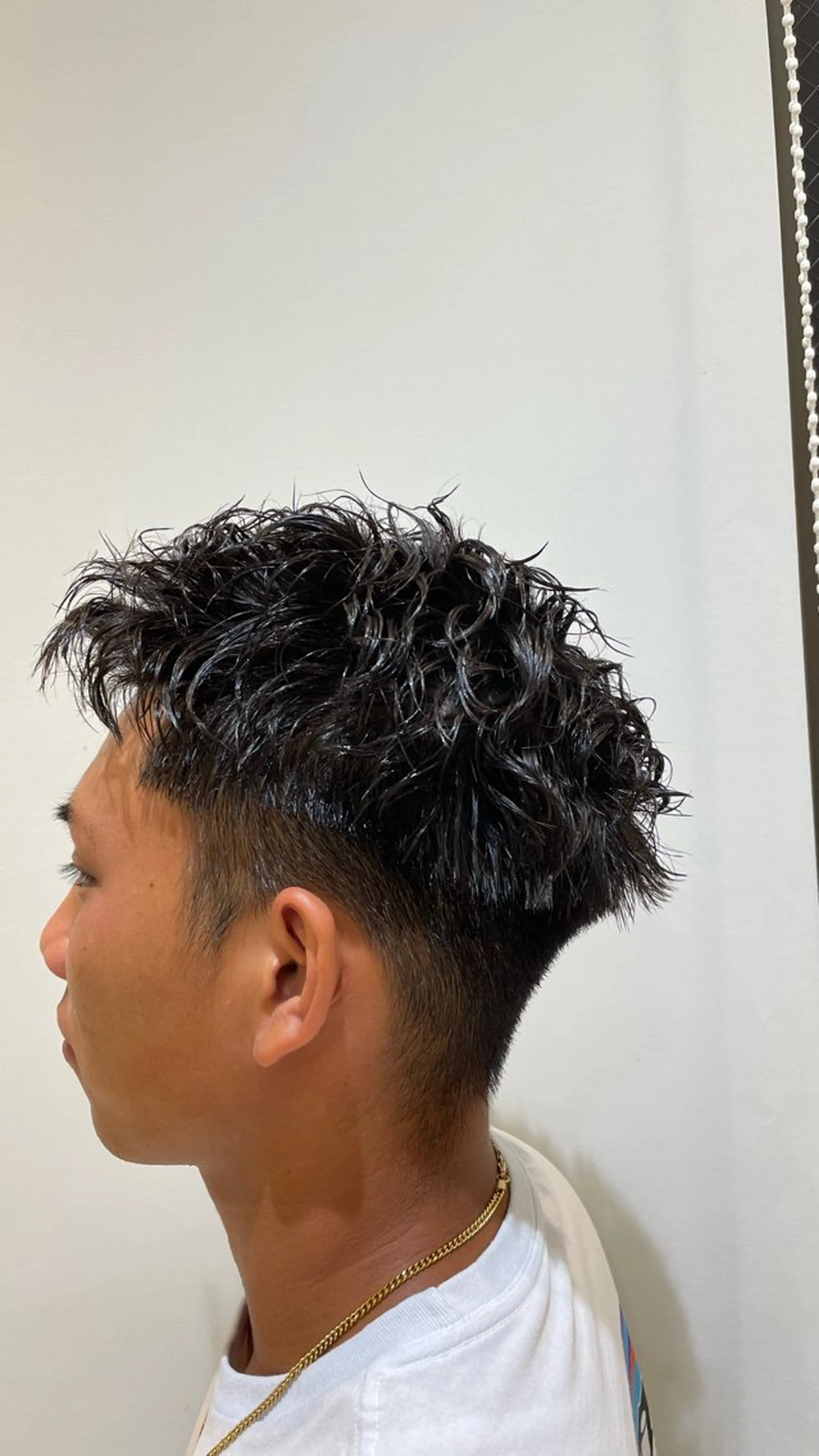 ショート パーマ 髪質改善縮毛矯正 堀田陸斗のヘアスタイル