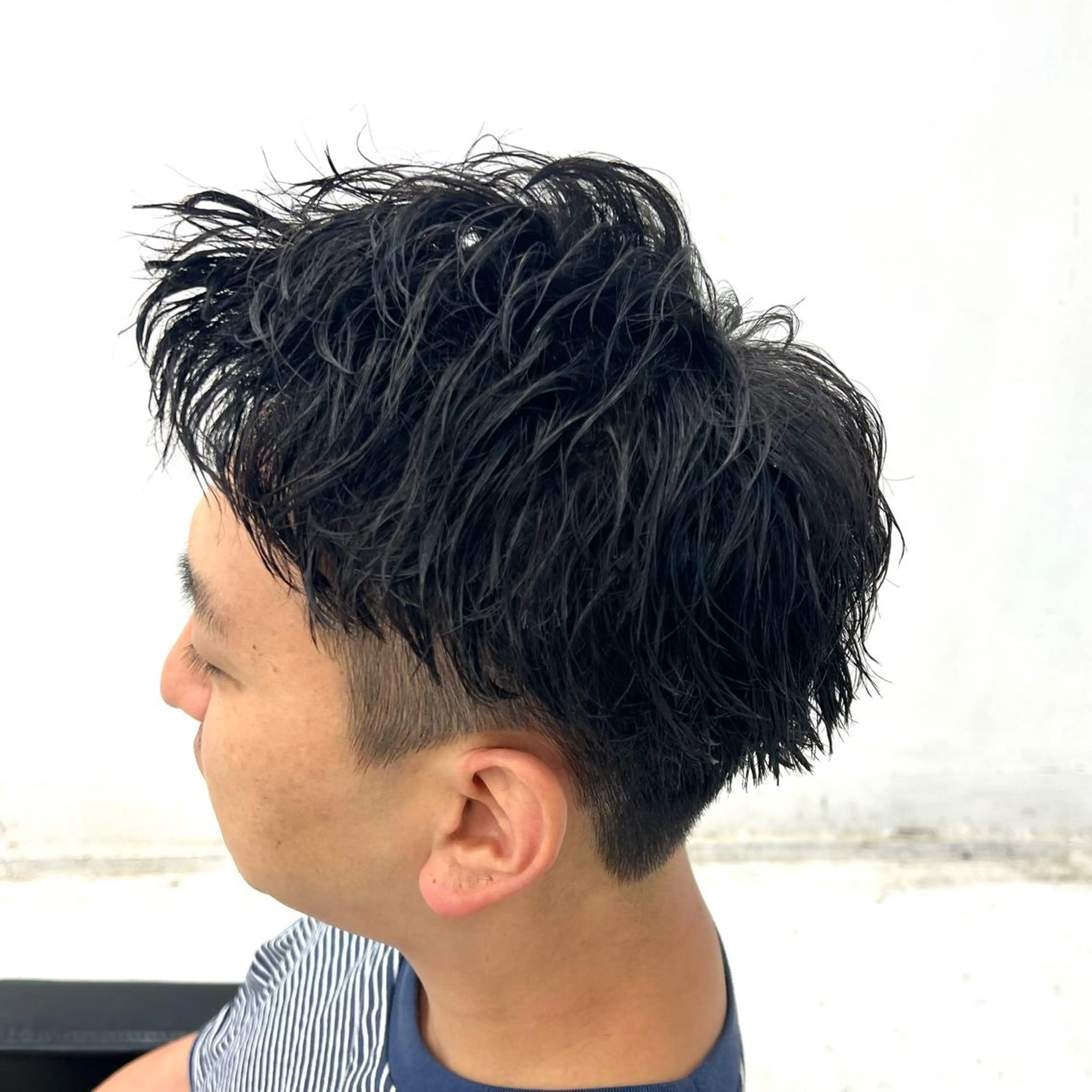 ショート パーマ メンズ ショートヘア ヘアカラー 柏メンズカットパーマ NO.1タイチのヘアスタイル