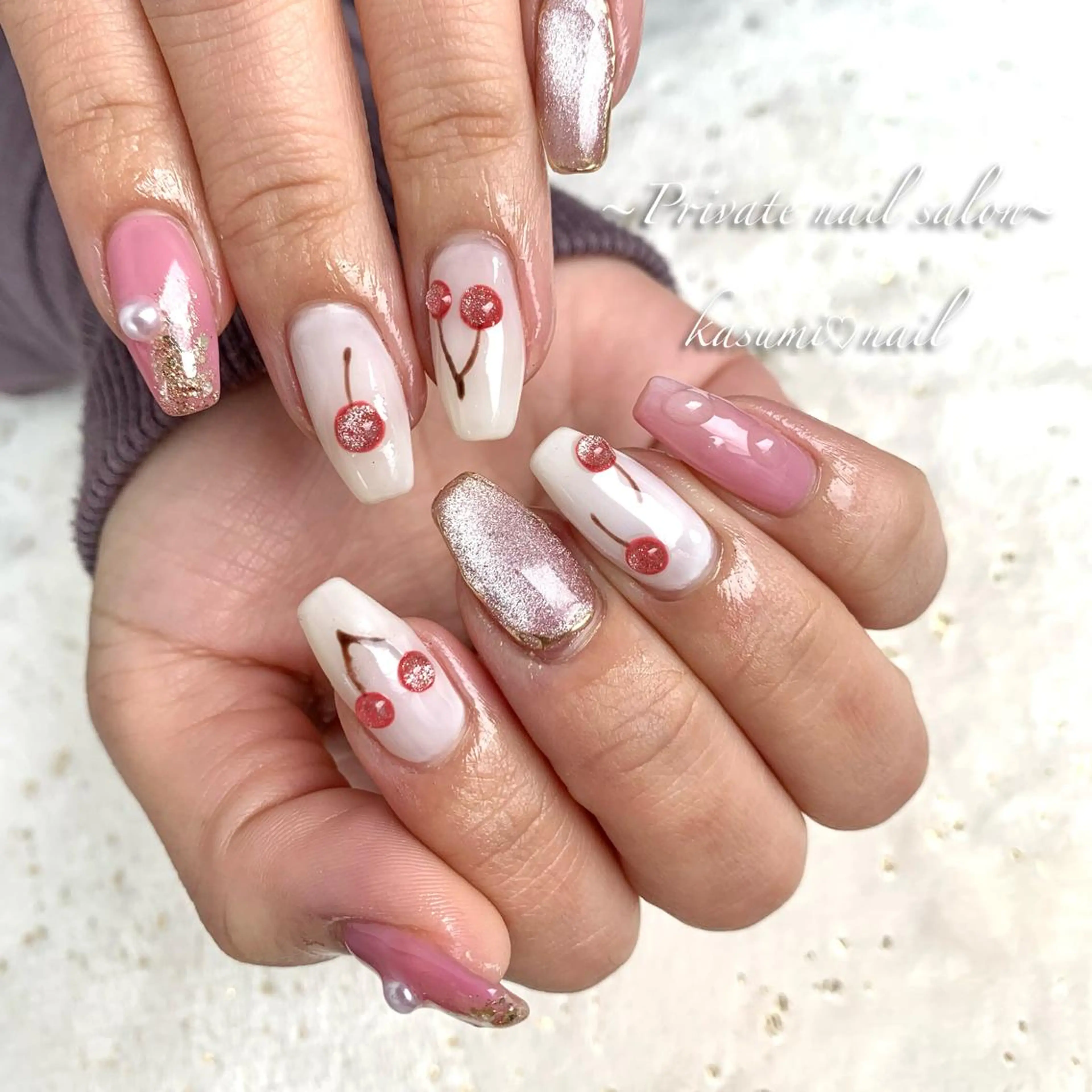 ネイル ニュアンスネイル 春ネイル KASUMI♡ Nailのネイルデザイン