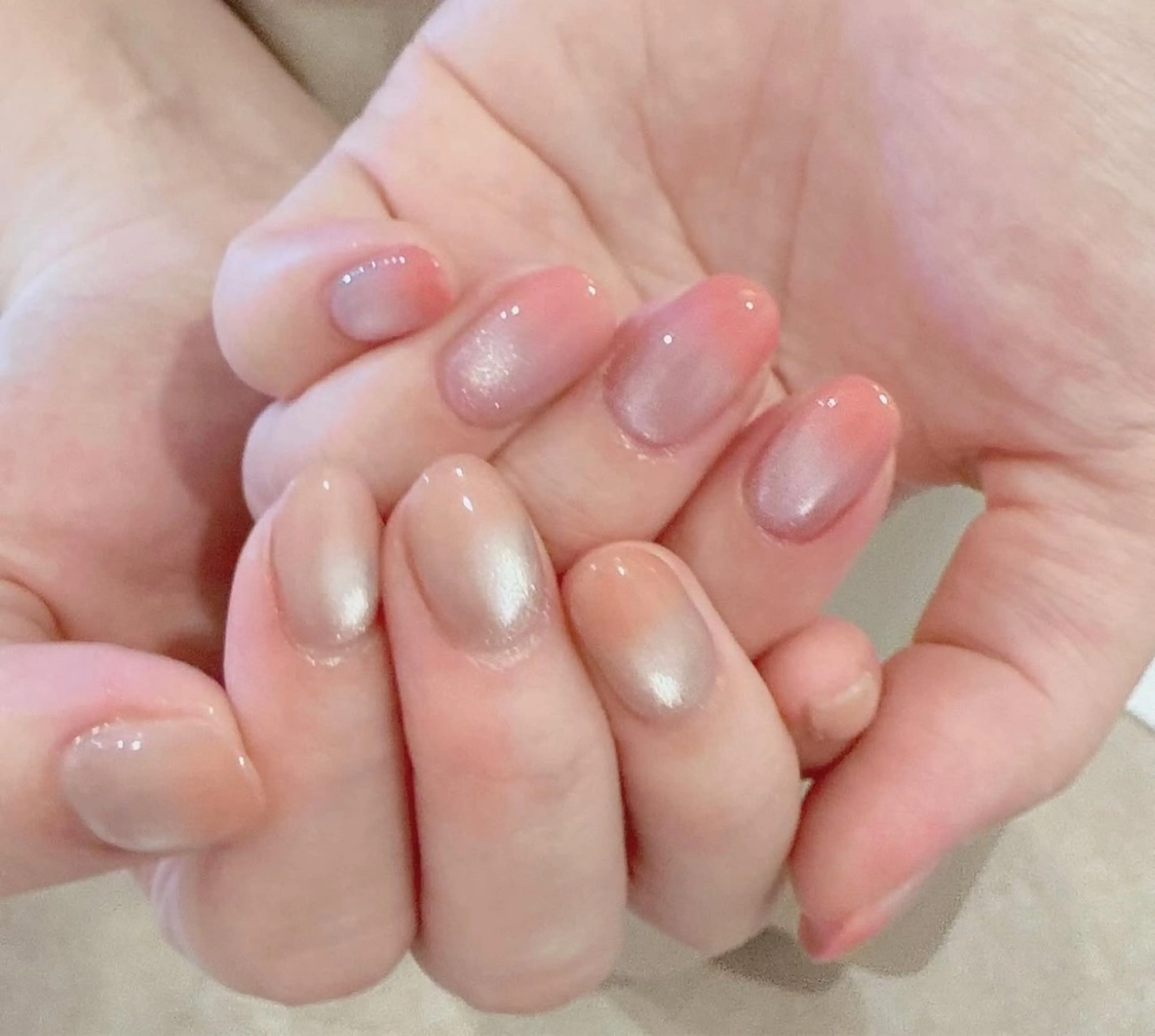 ネイル アートネイル フラワーネイル フレンチネイル ジェルネイル グラデーション ハンドネイル Ryunail所属・Ryu Nail NekoChanのネイルデザイン