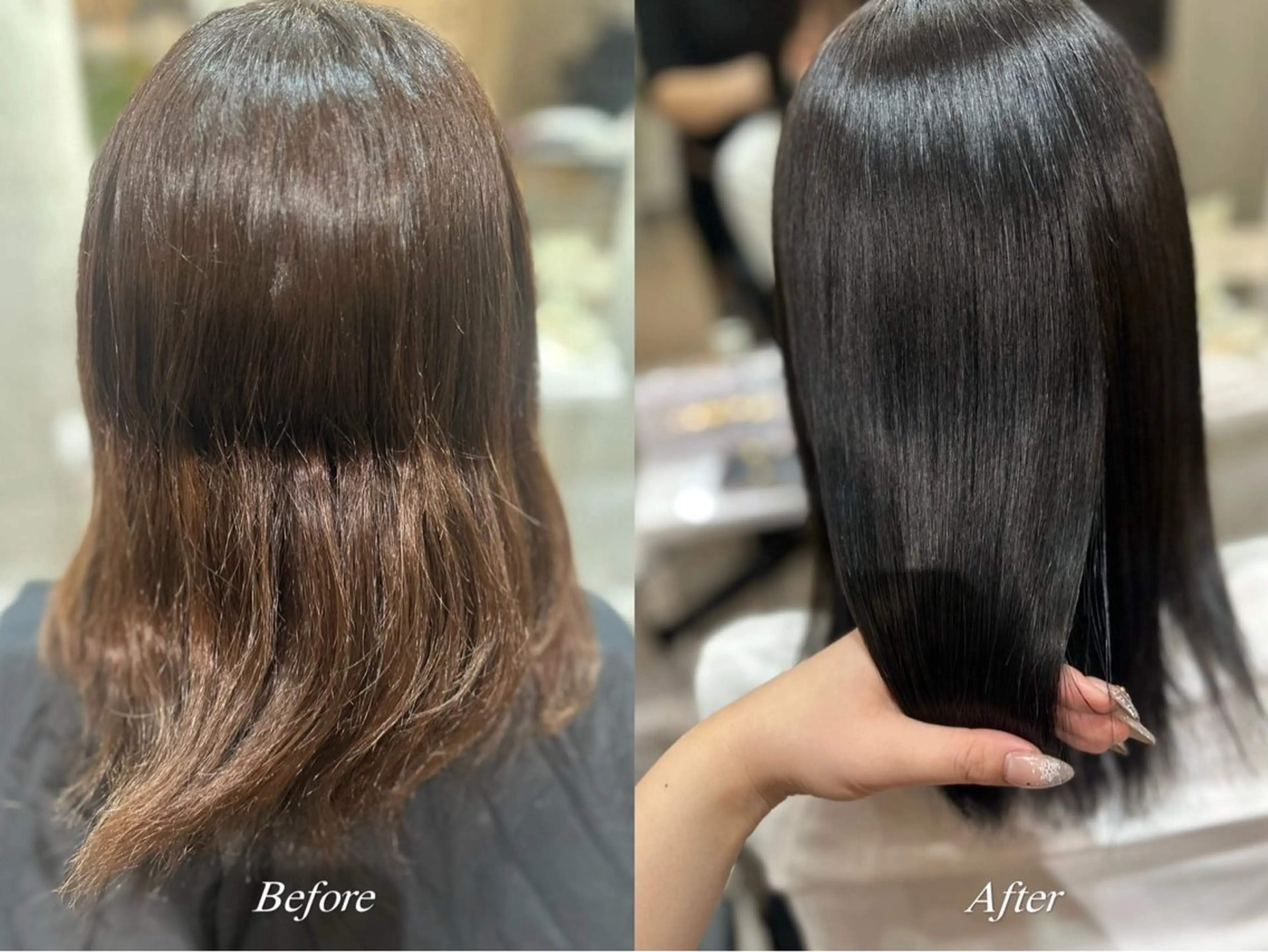 ミディアム 濱本 樹蘭のヘアスタイル