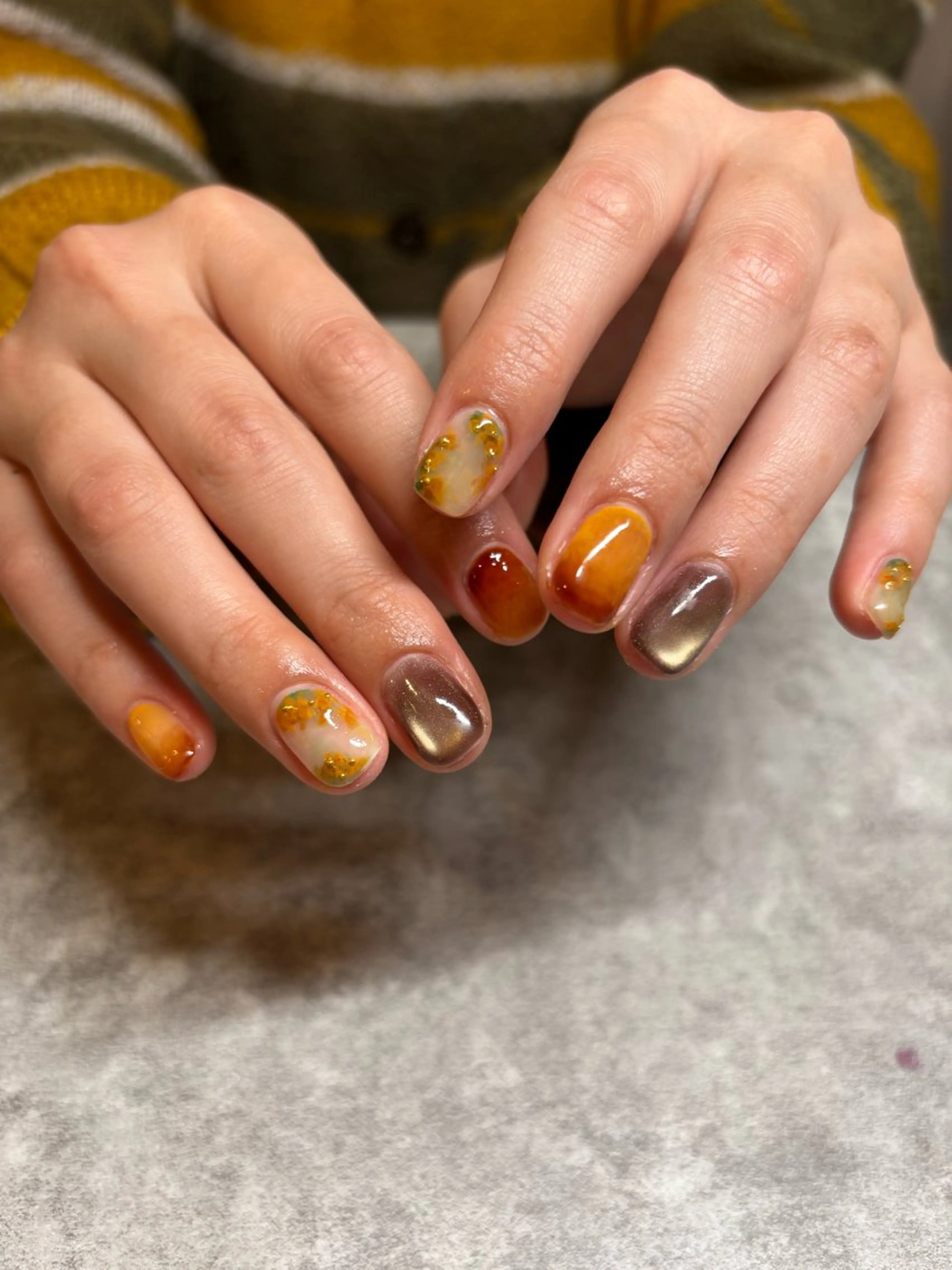 ネイル ハンドネイル 【新宿三丁目】 もえNoël🎨🤍のネイルデザイン