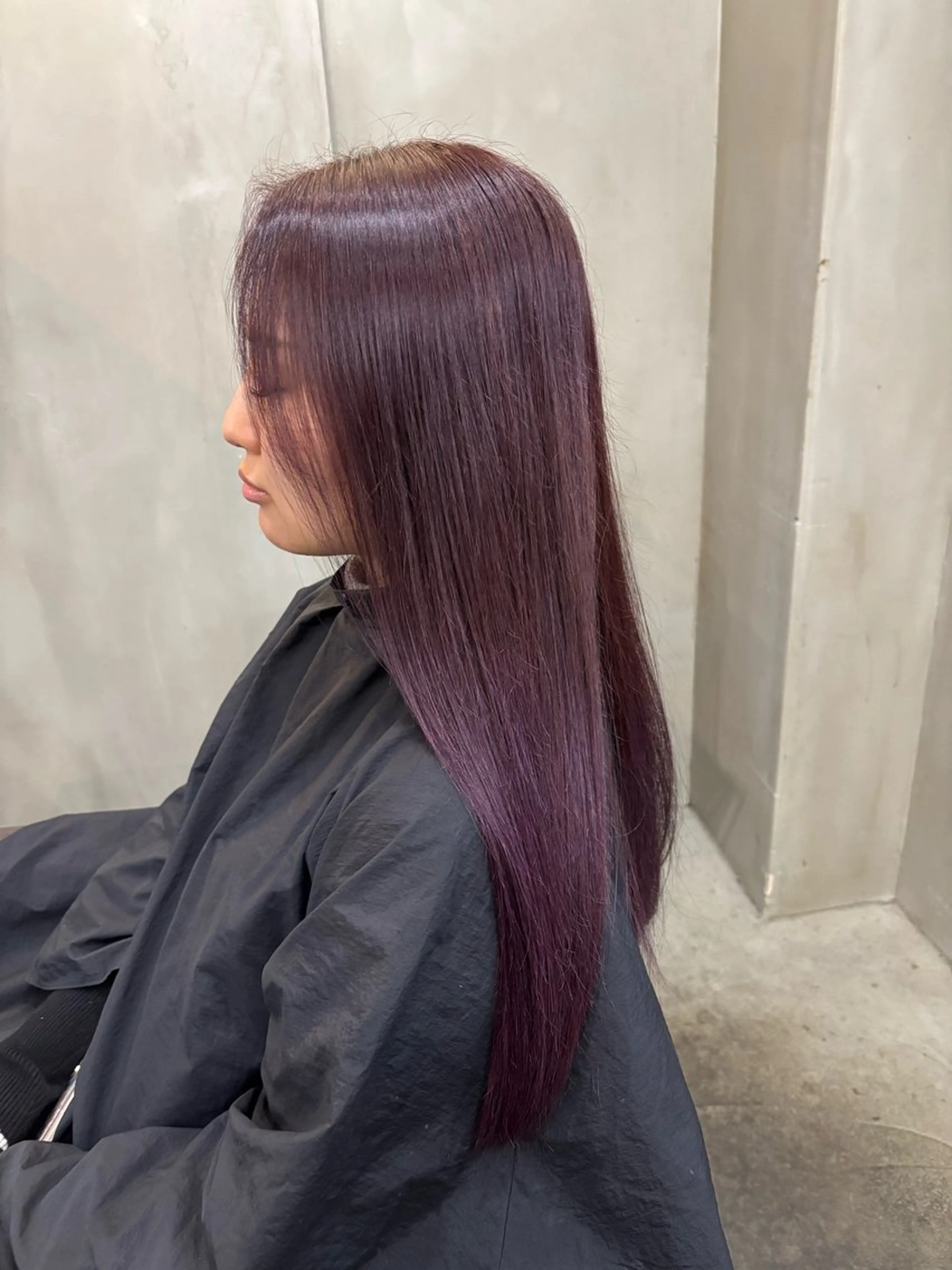 セミロング カラー パープルカラー ヘアカラー 中園康 /カラー/ブリーチのヘアスタイル