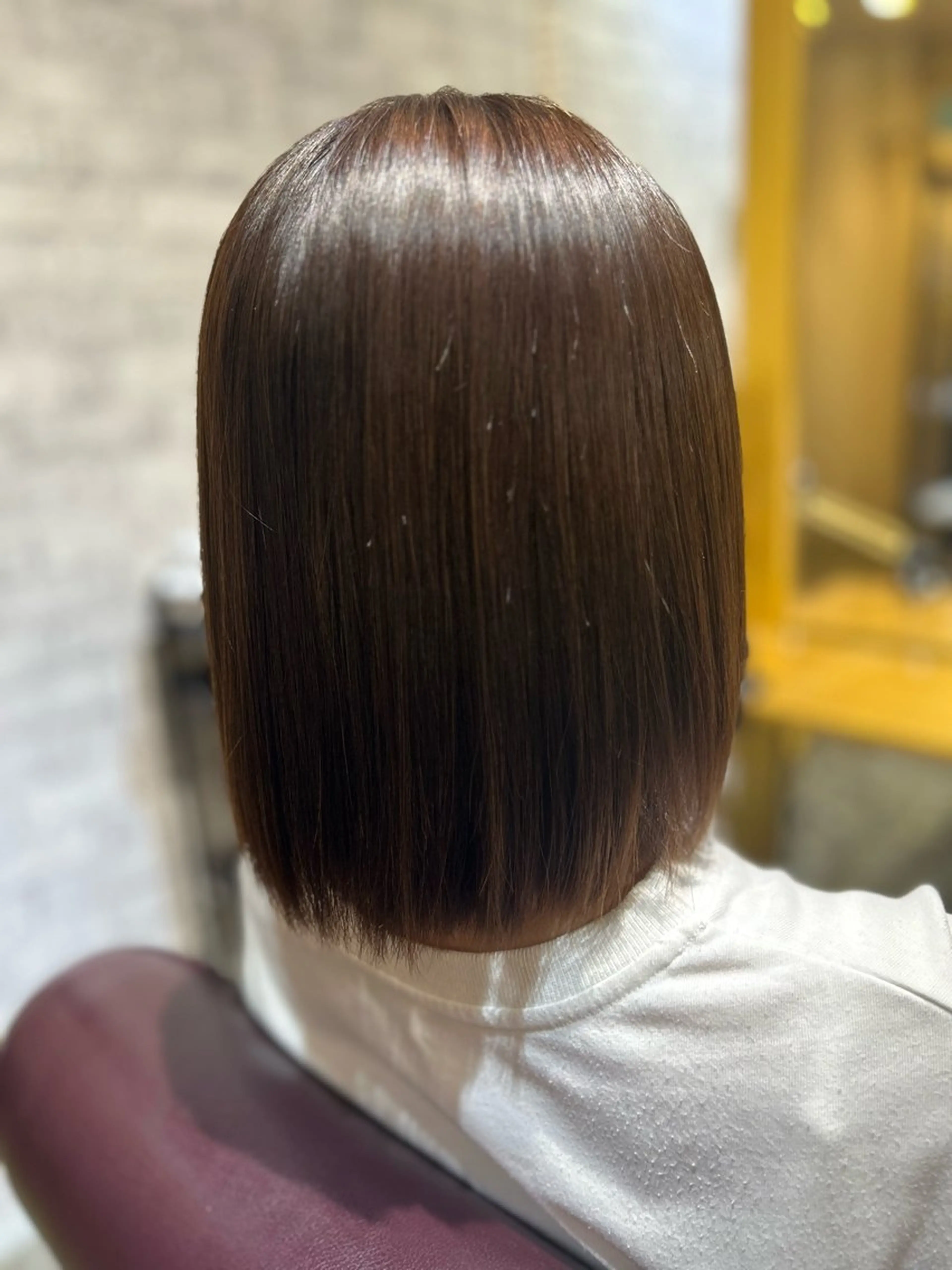 ミディアム 縮毛矯正／レイヤー／ 🌼mizukiのヘアスタイル