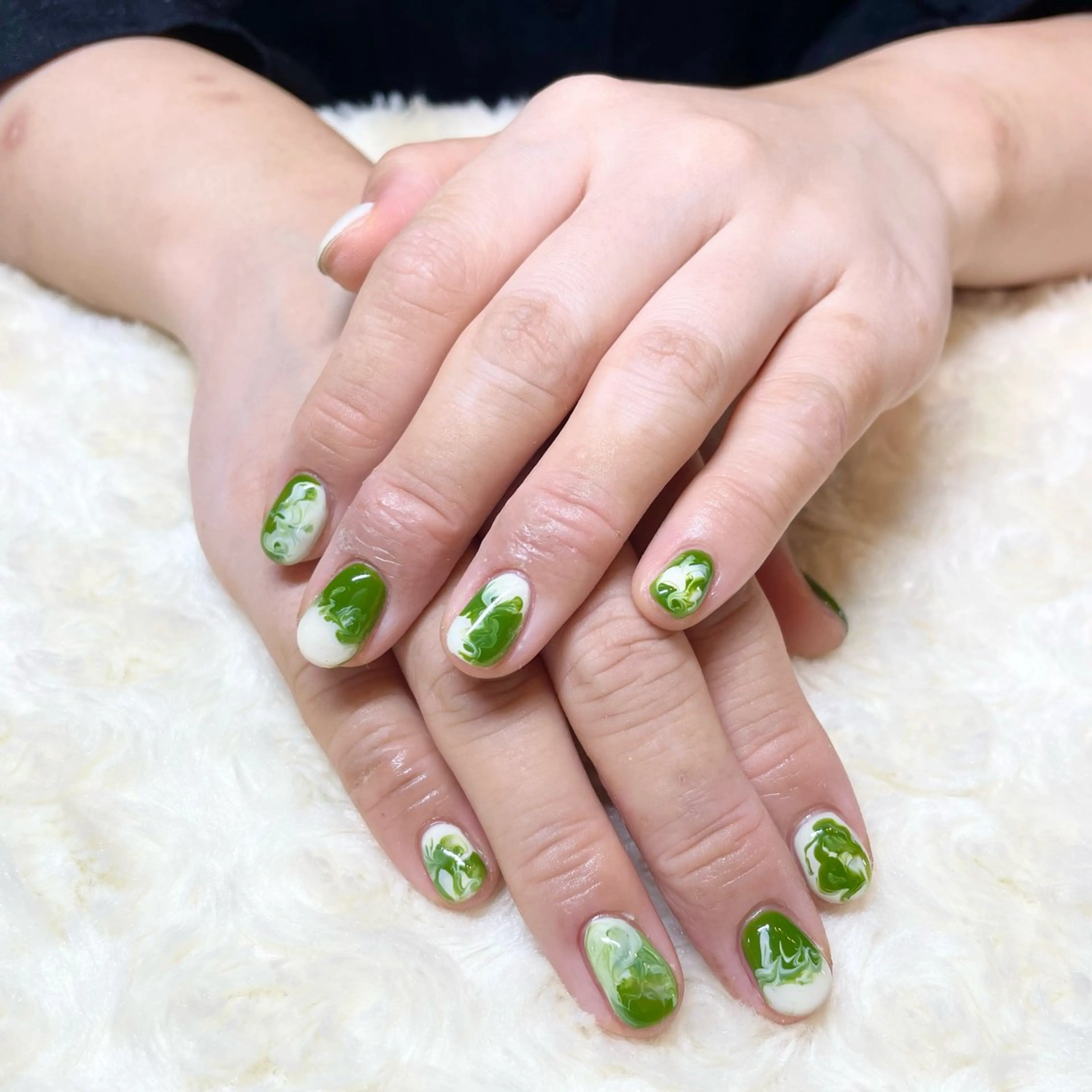 ネイル 大理石ネイル(マーブル) aime Sakiのネイルデザイン