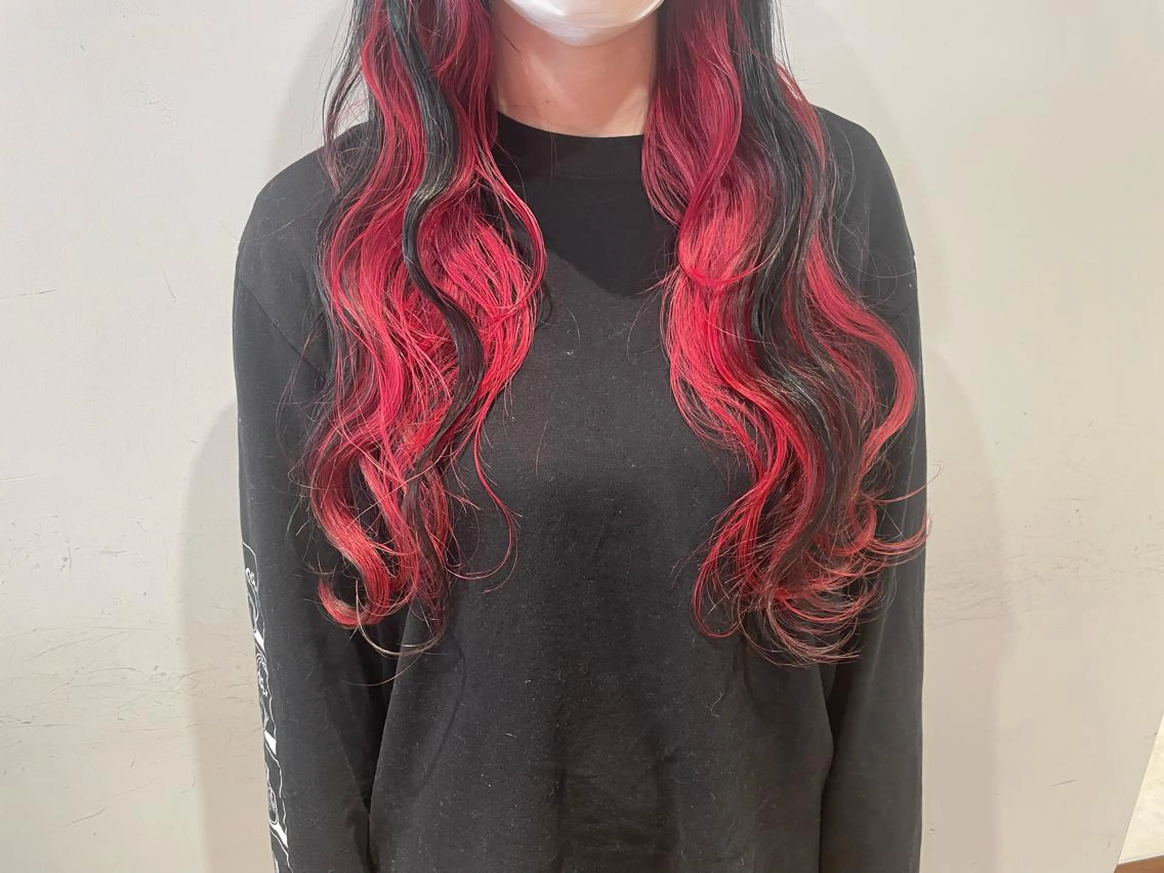 ロング カラー 黒髪 ブルーカラー ブルーブラック 🌈🌸あおき みちる🌟💗のヘアスタイル