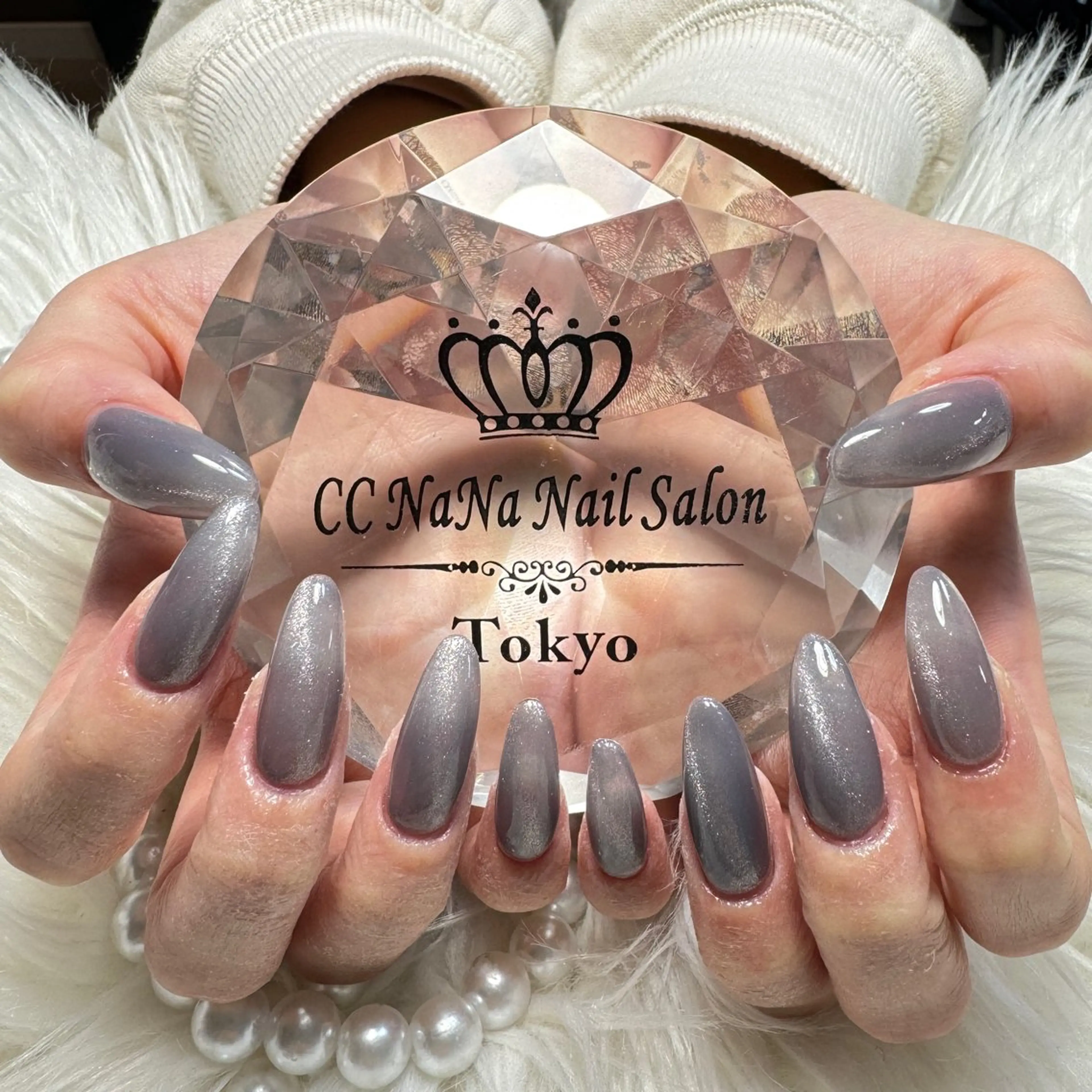 ネイル ハンドネイル 💎CC・NaNa 韓国風ネイル🌙Cのネイルデザイン