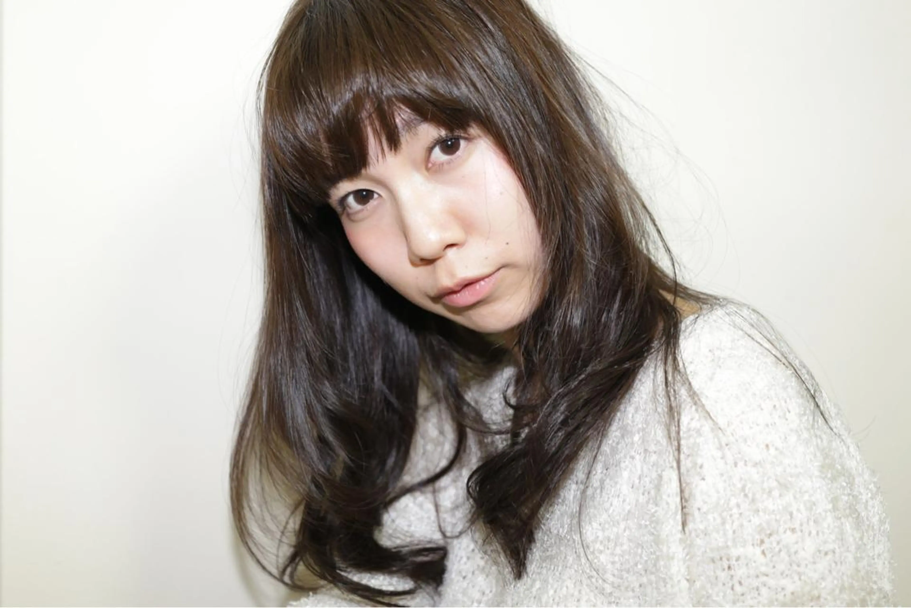 セミロング カラー アッシュ 透明感カラー ReMix 新宿店所属・タジマ ヤスヒサのヘアスタイル