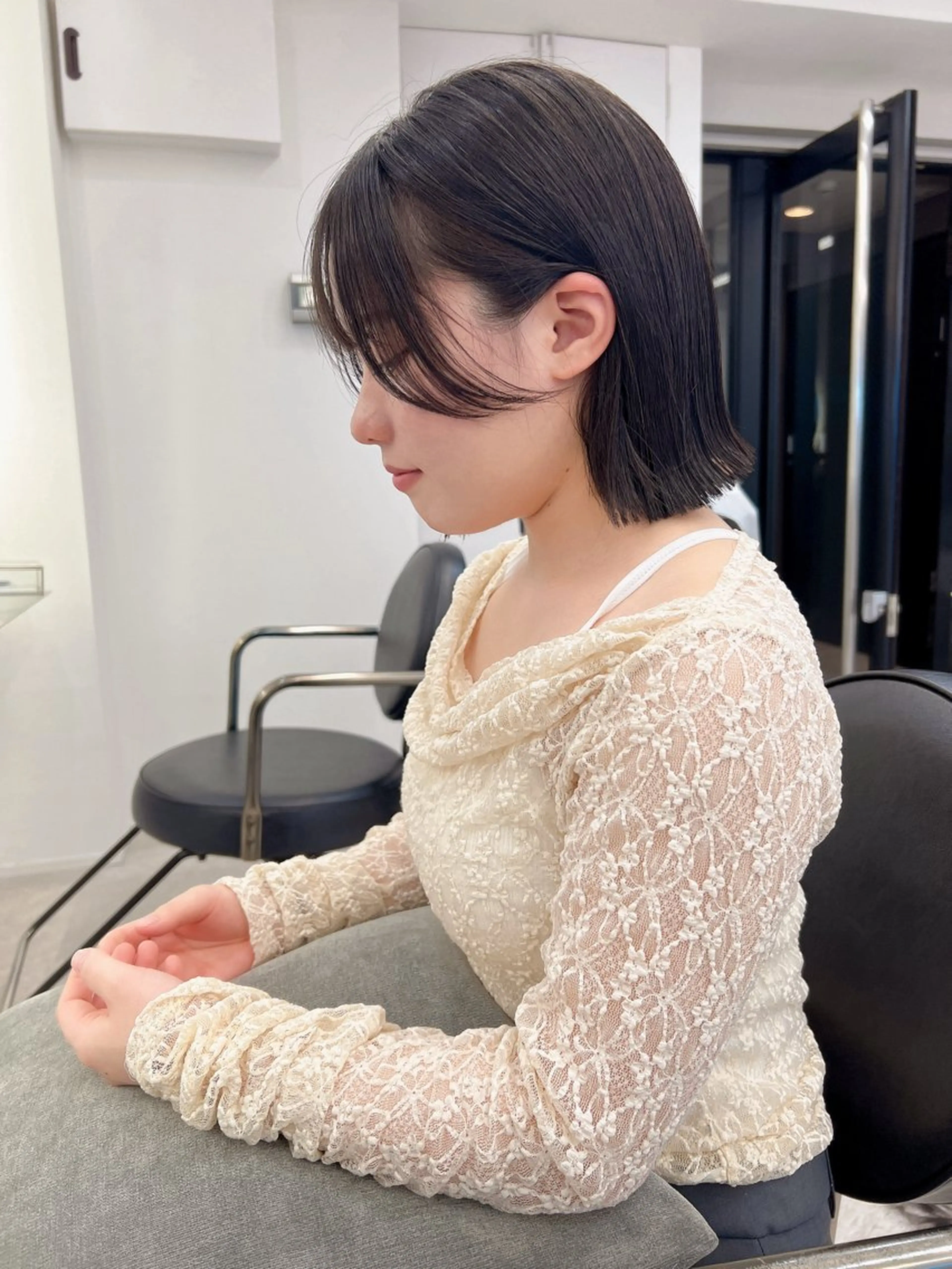 ショート 切りっぱなしボブ 前下がりボブ ショートボブ ボブ タンバルモリ ショート/ ボブ/今井皓のヘアスタイル