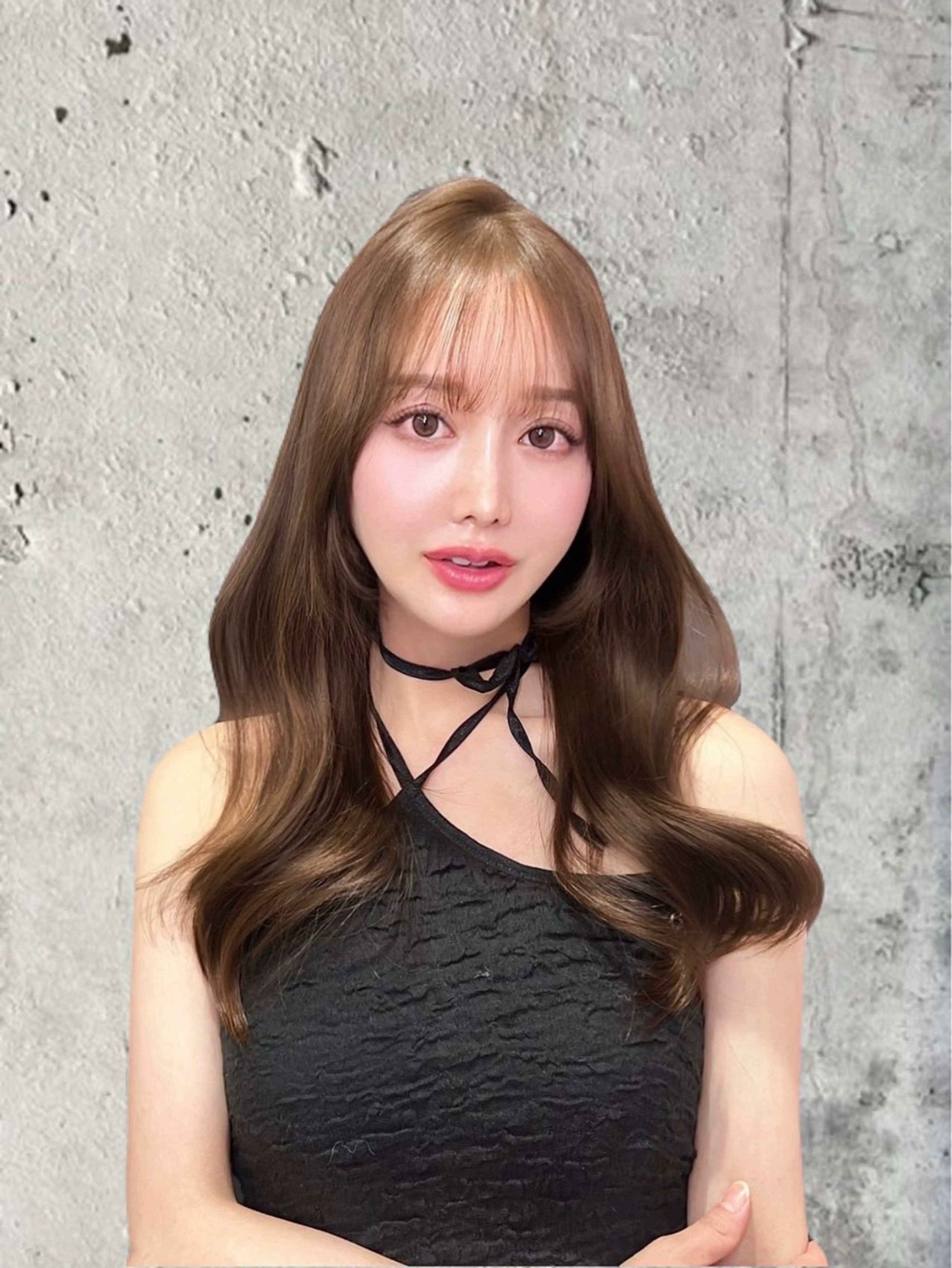 ロング カット ヘアカラー トリートメント 韓国/縮毛矯正/ カンタのヘアスタイル