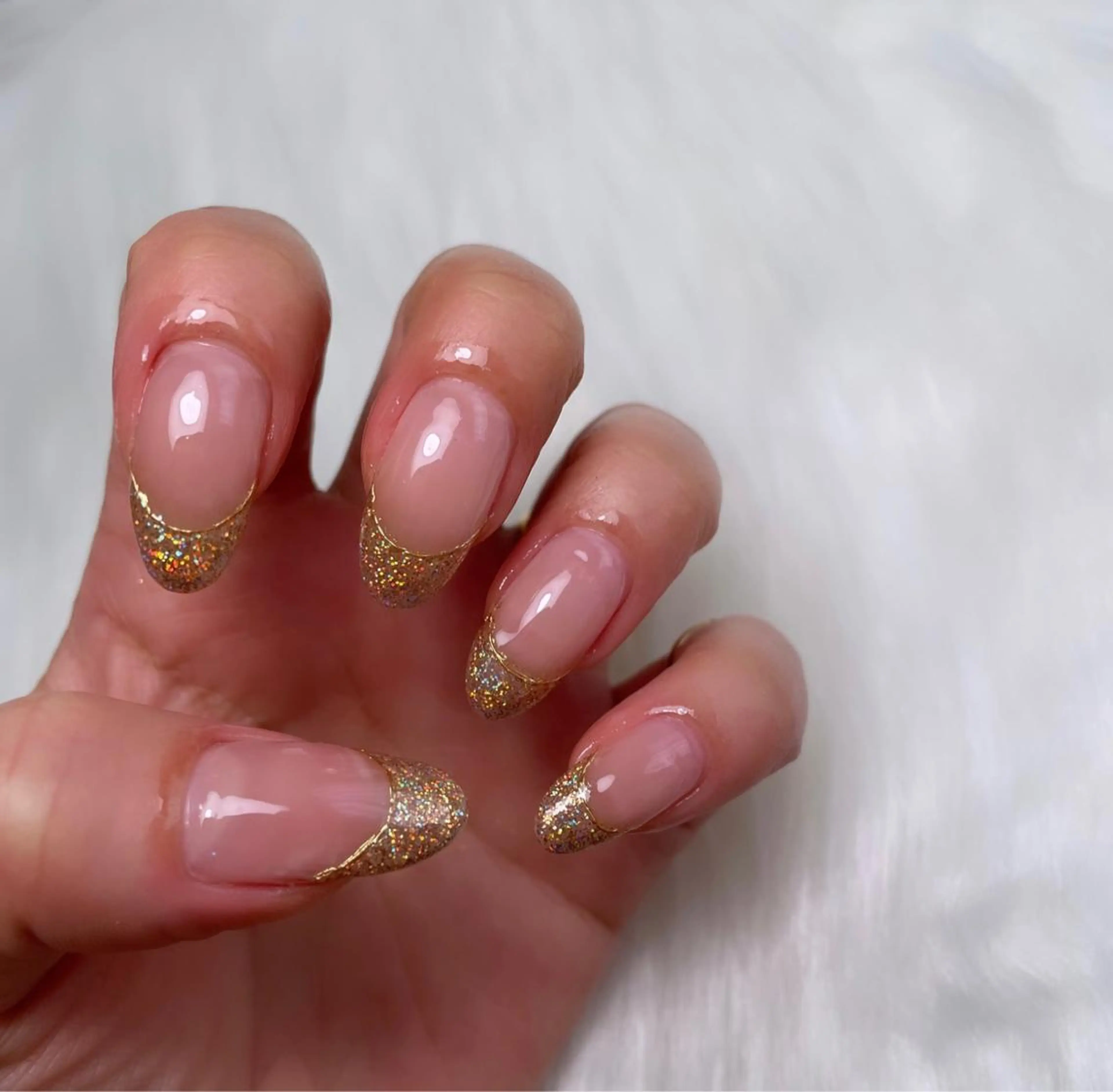 ネイル フレンチネイル キラキラネイル ラメ(グリッター) シンプルネイル ALL Nail &whiteningのその他イメージ